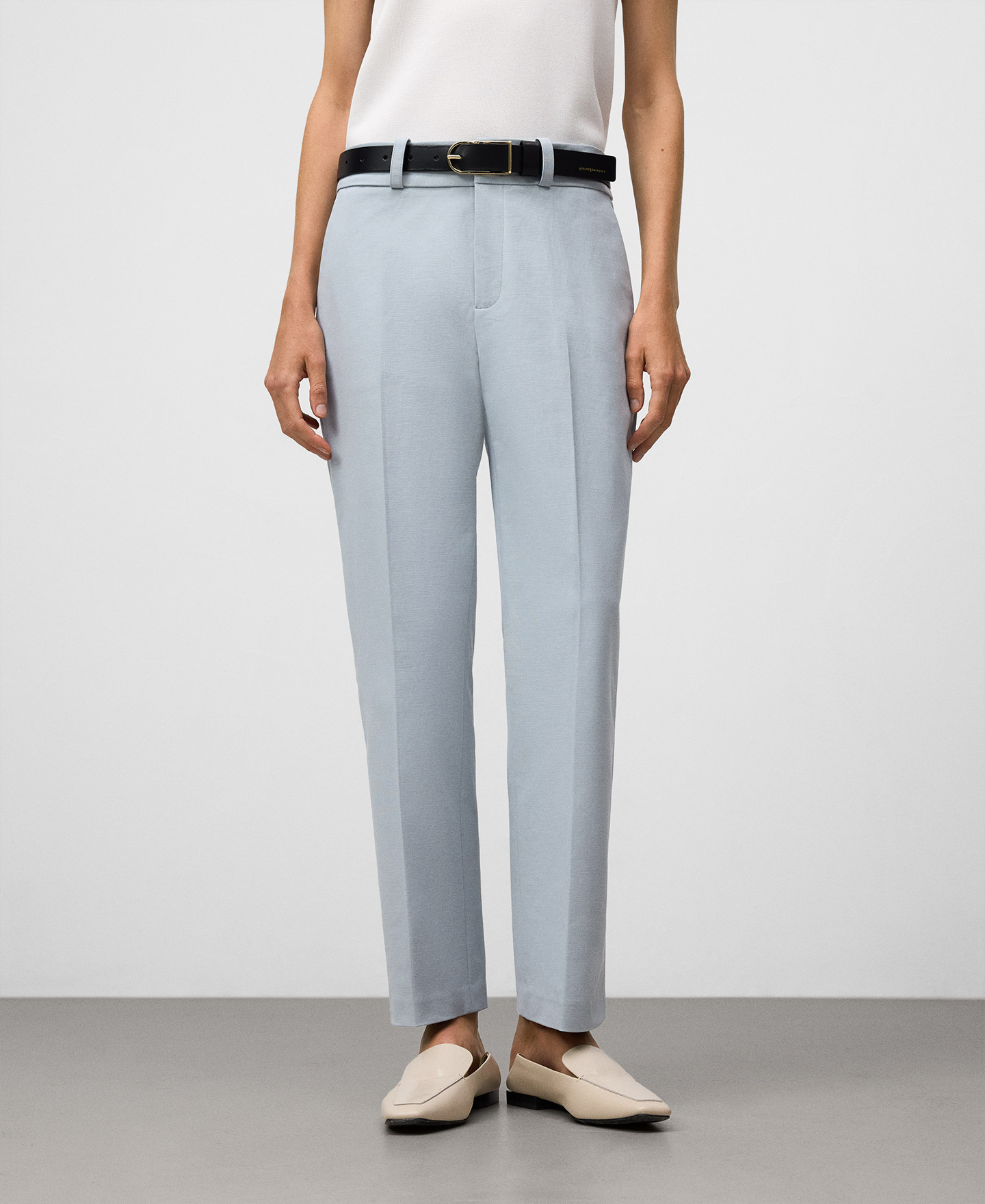 Skinny fit ankle-length trousers woman image number 0