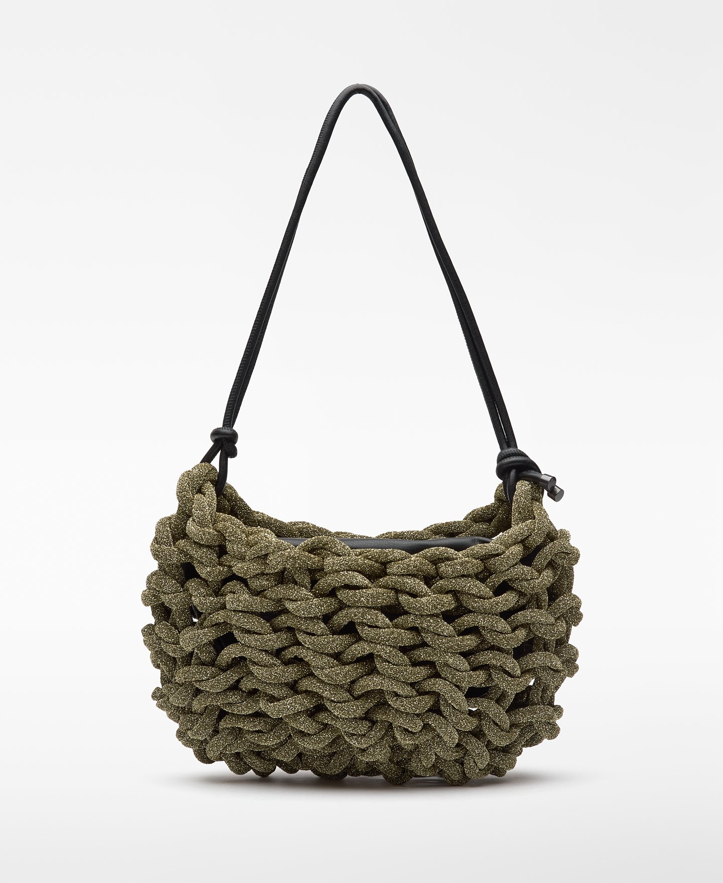 Bolsa cocktail tubular trançada mulher image number 1