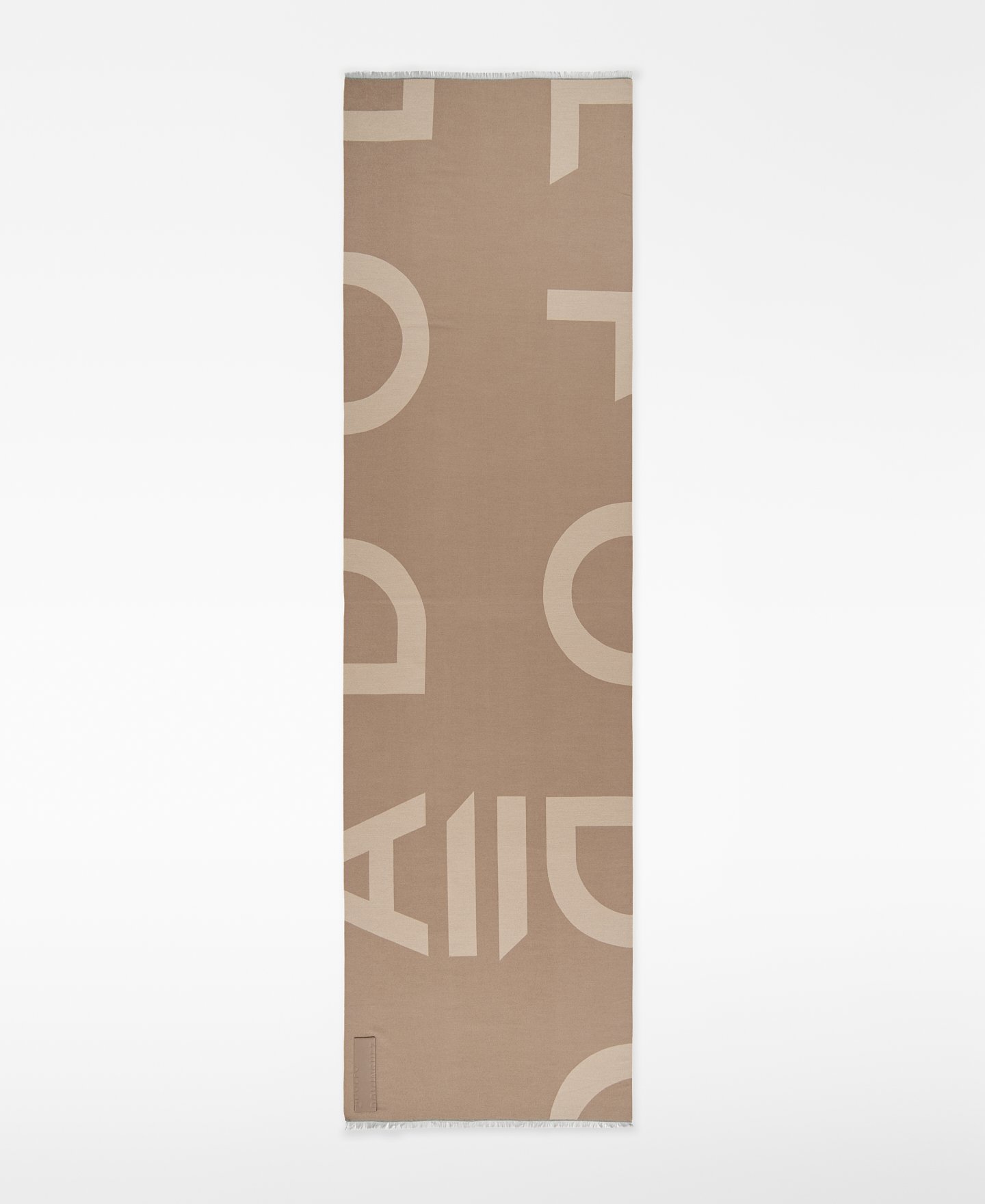 Bufanda bicolor maxi logo jacquard mujer image number 0