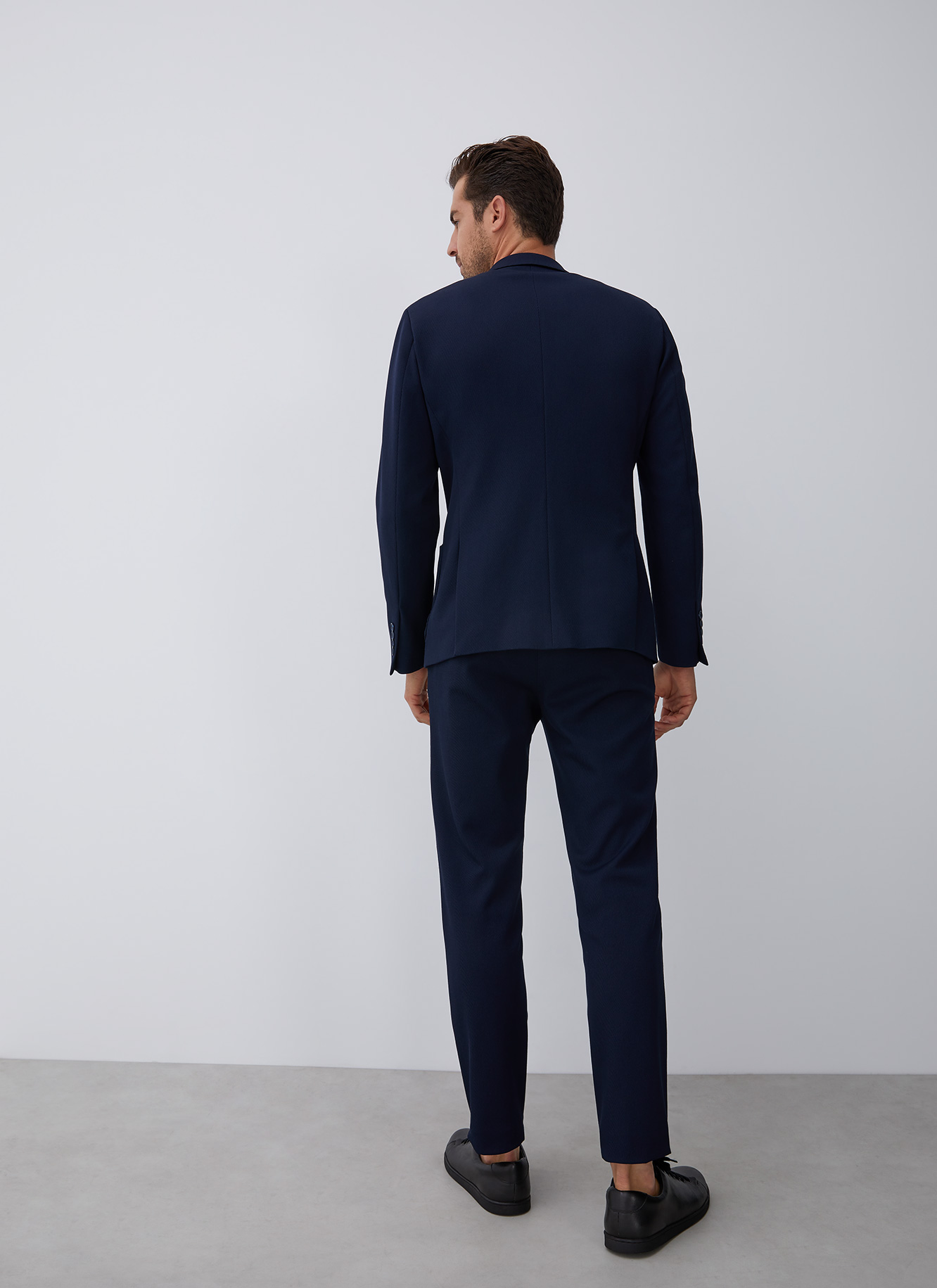 Textured twill blazer jacket image number 0