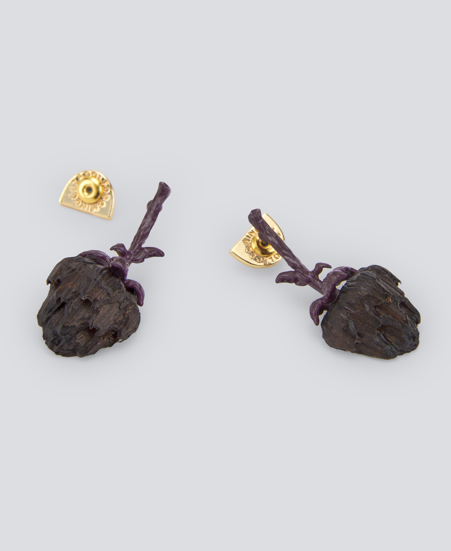 Boucles d'oreilles en bois pour femme image number 1