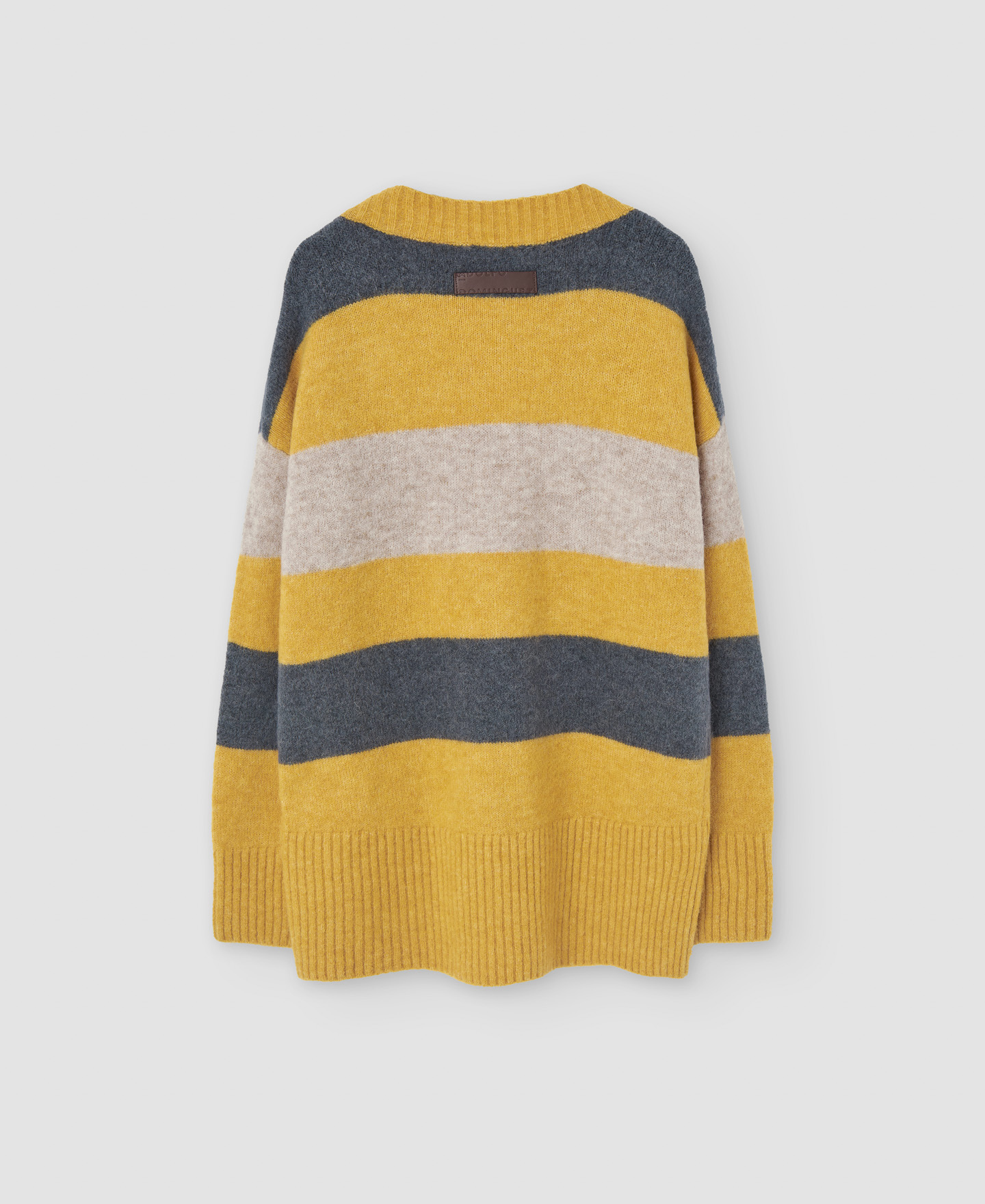 Alpaca striped sweater image number 5