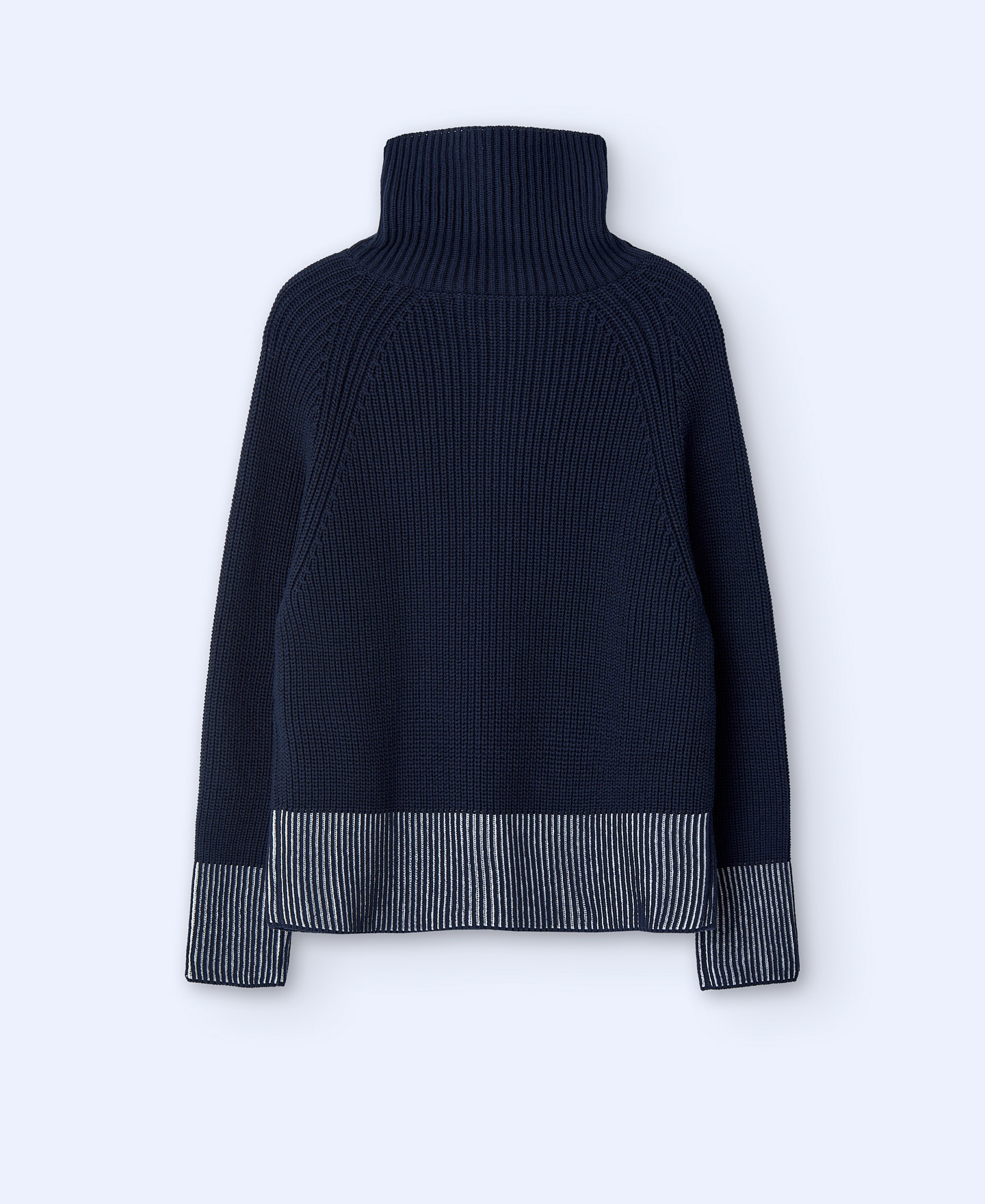 Funnel collar knitted jacket image number 5