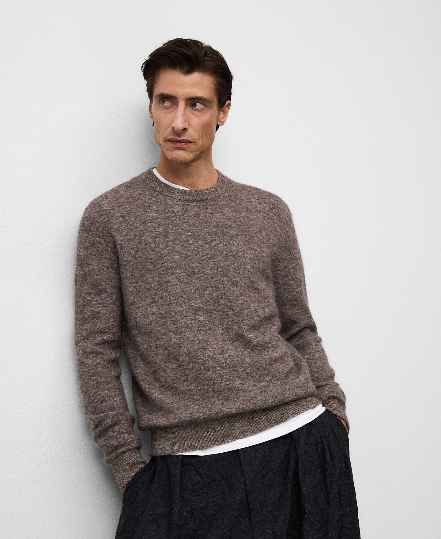 Pull en mohair et laine pour homme image number 0