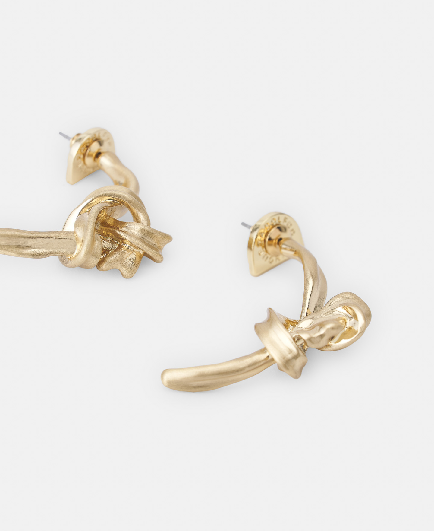 Shibari-inspired knot earrings image number 1