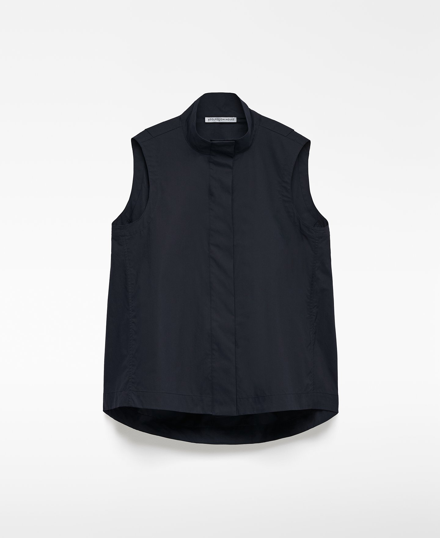 Cotton rounded line top woman image number 0