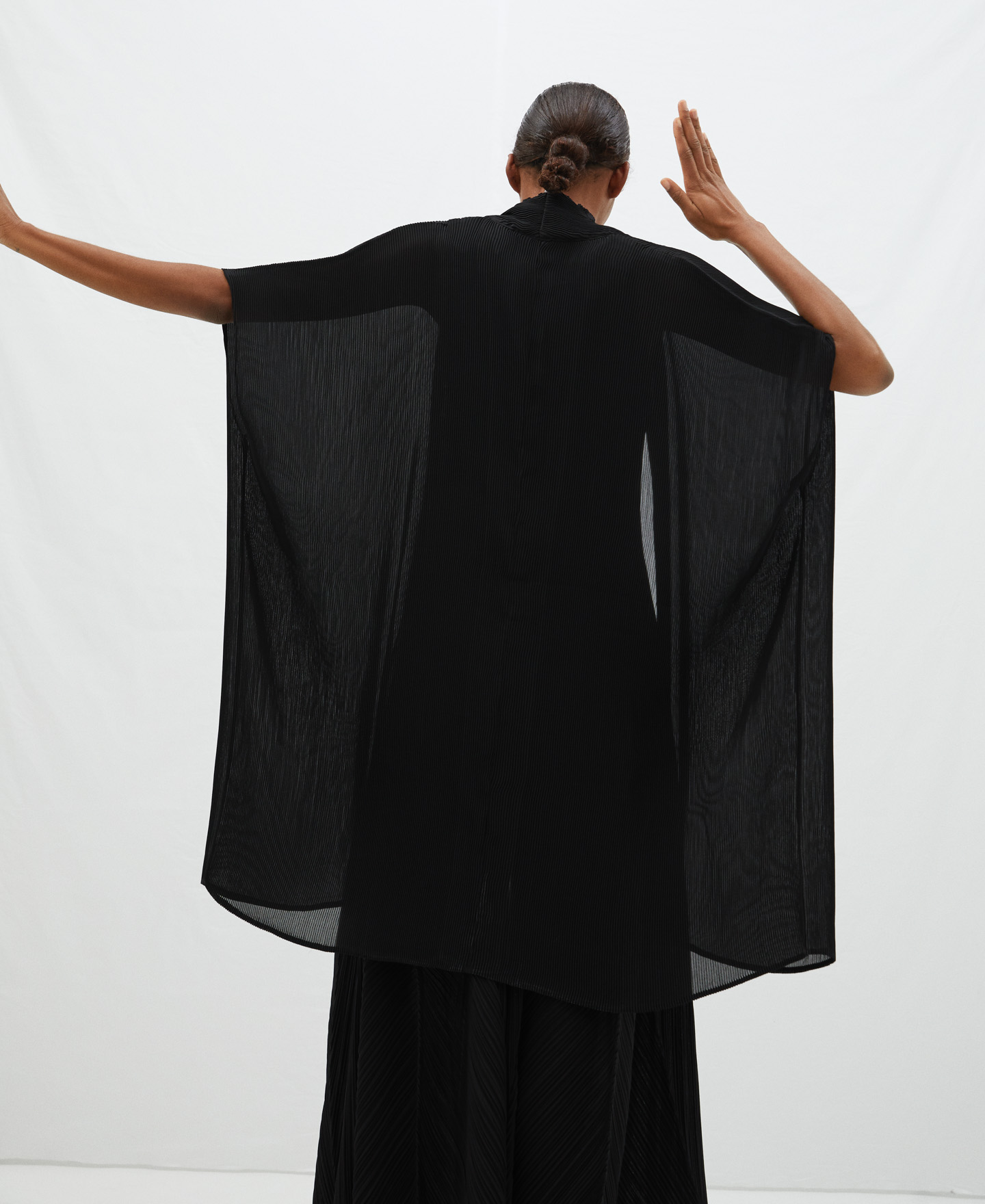 Wrap-around crinkle jacket image number 2