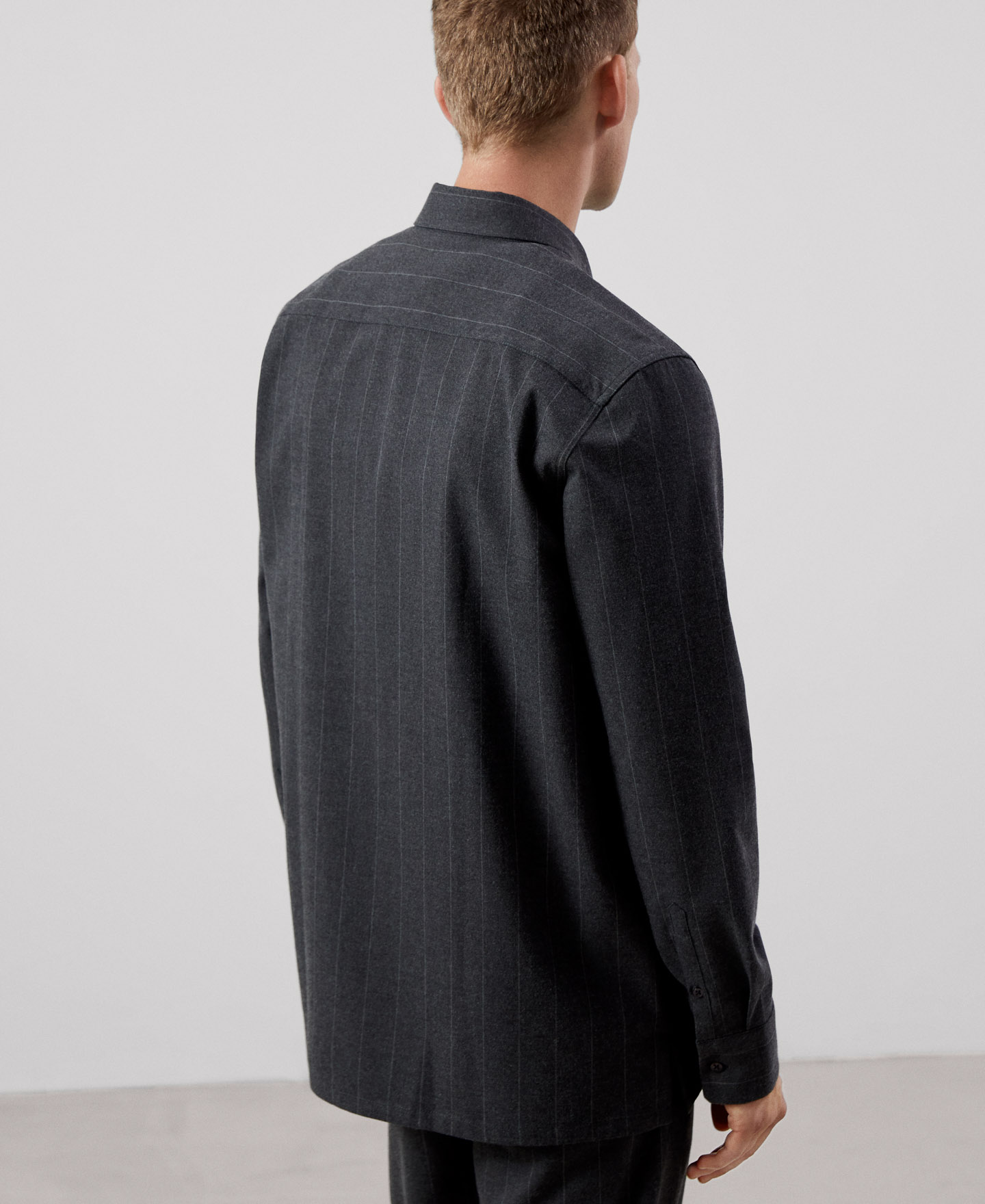 Striped overshirt image number 2