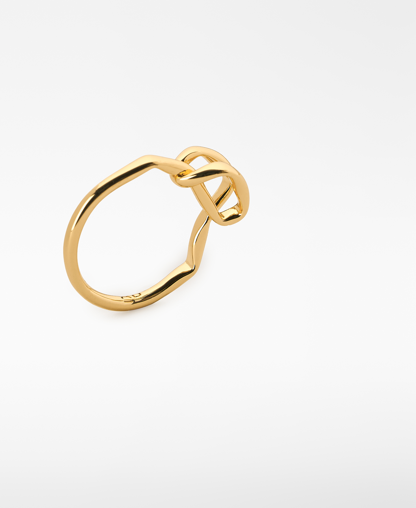 Irregular knot metal ring image number 1