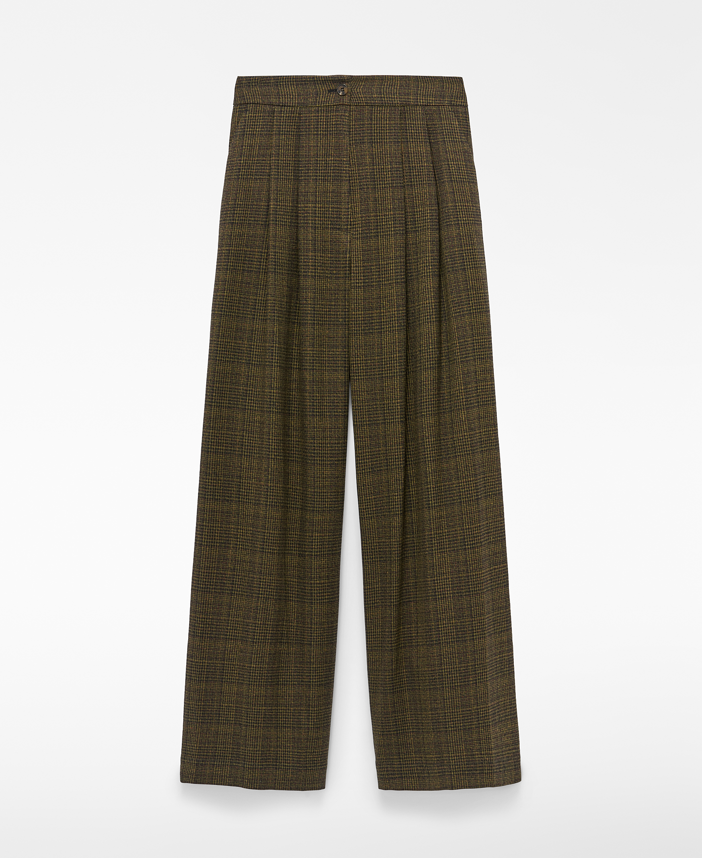 Checkered wide-leg trousers image number 4