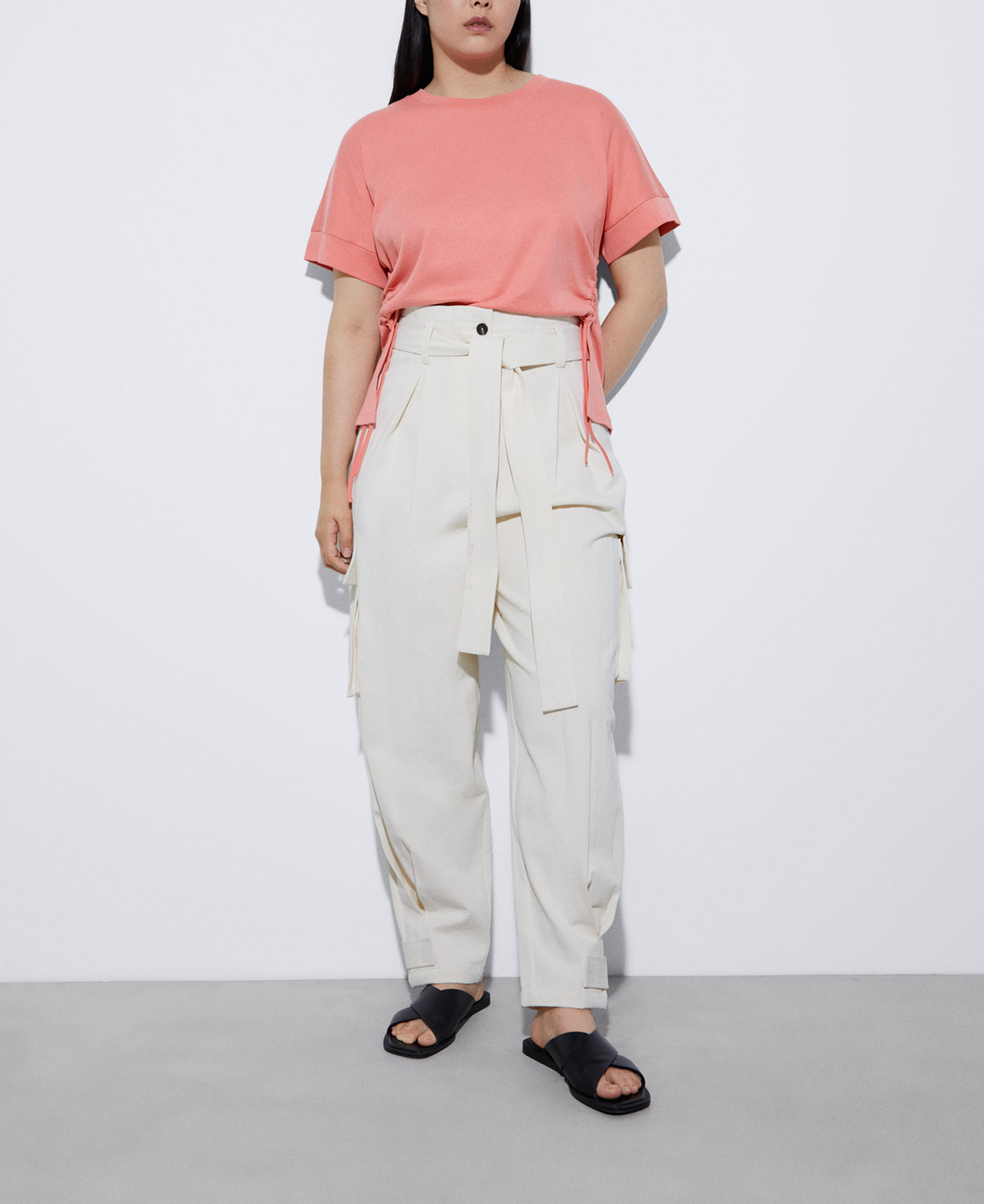 T-shirt with cotton waistbands image number 1
