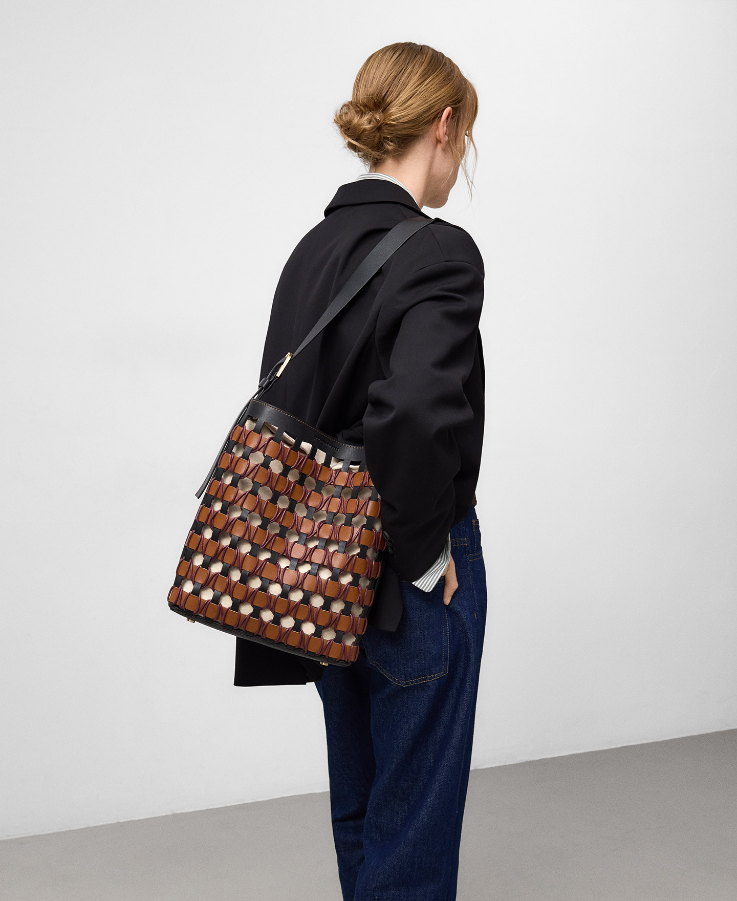 Horizonte large basket bag woman image number 4