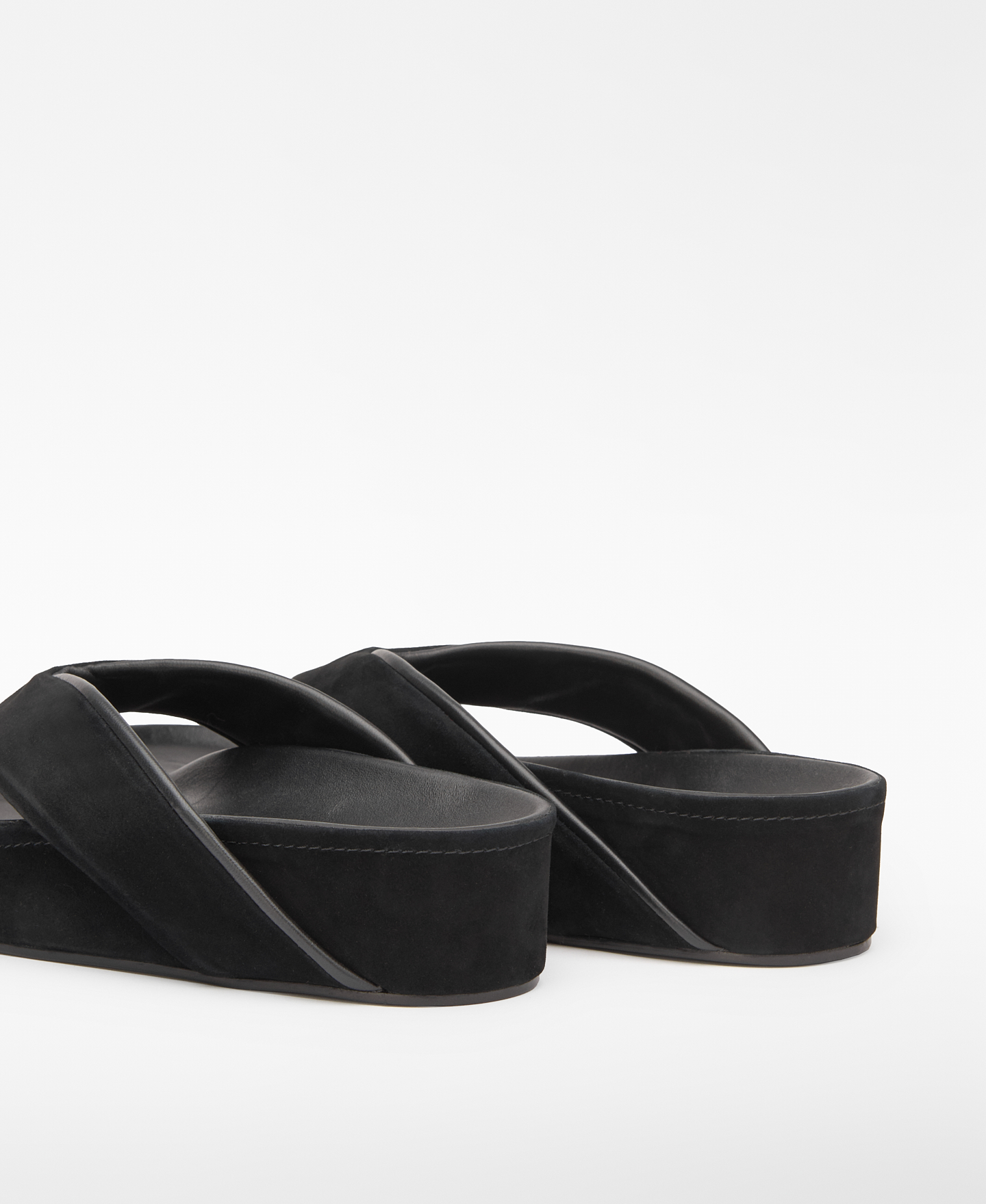 Suede platform flip-flops image number 2
