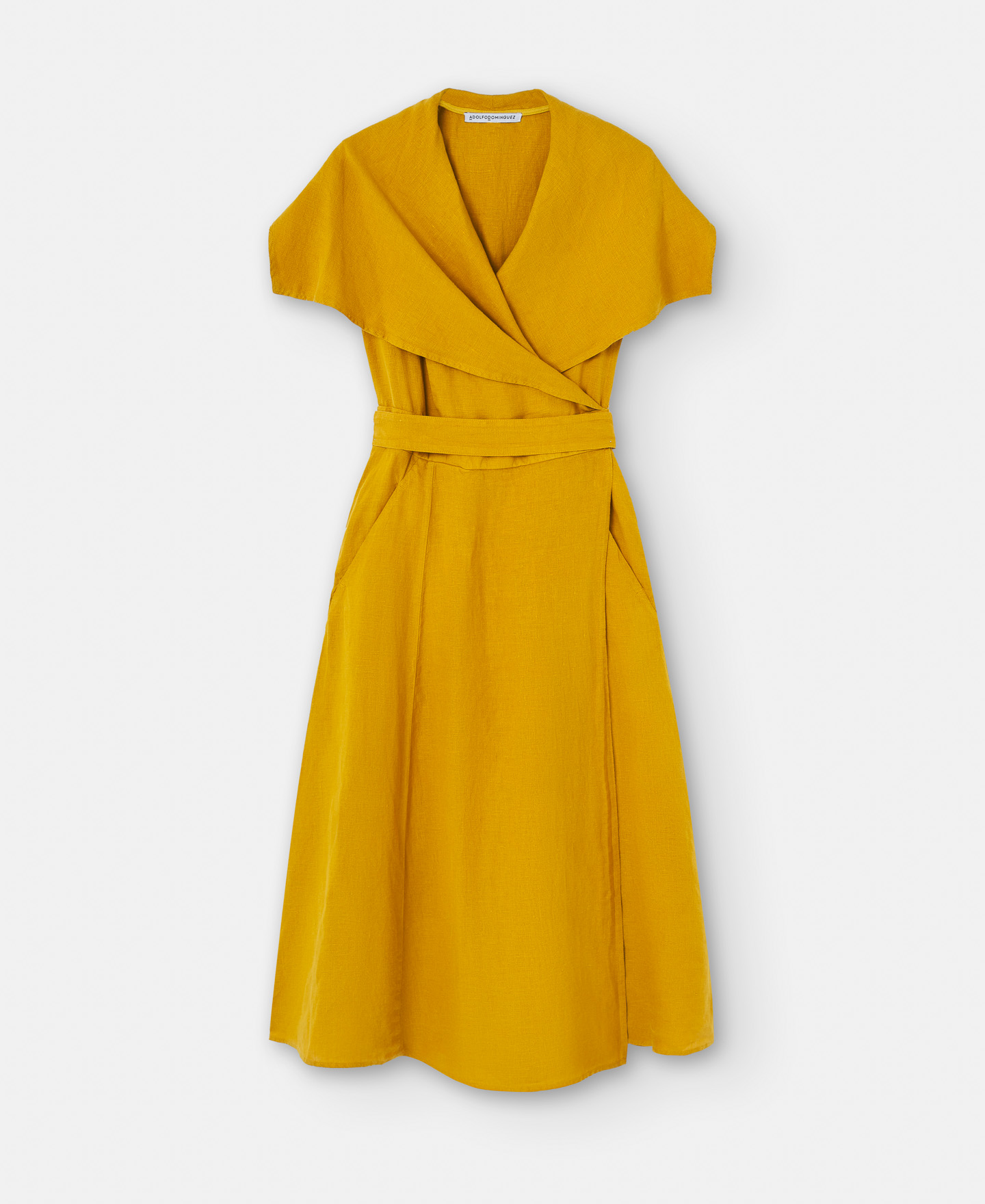 European linen midi dress image number 4