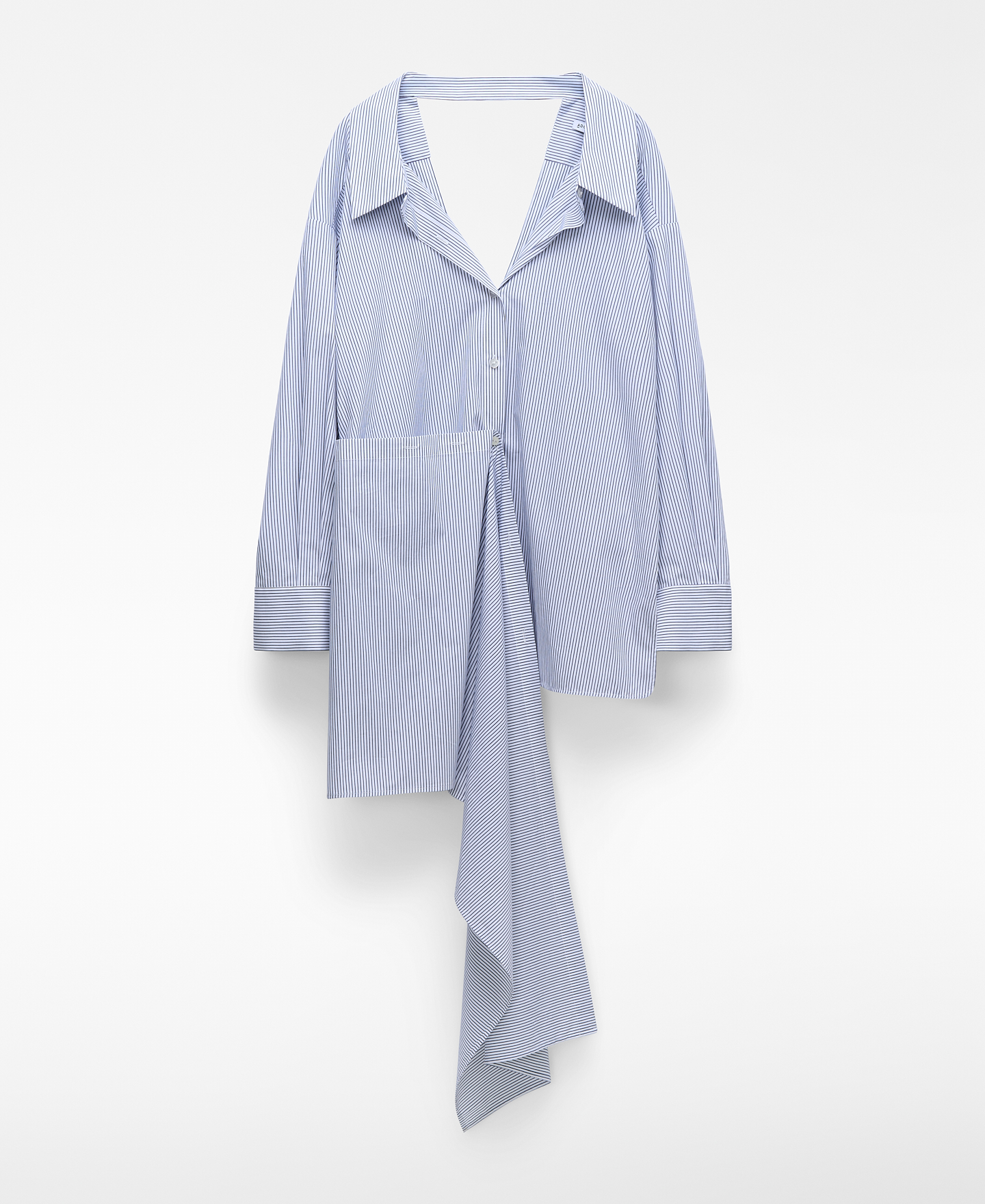 Striped unstructured shirt woman image number 4