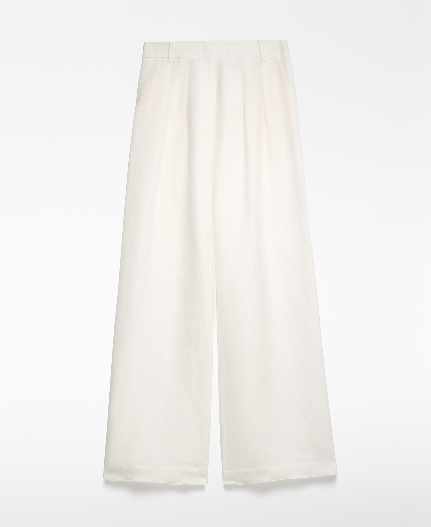 Linen blend tailored trousers woman image number 4