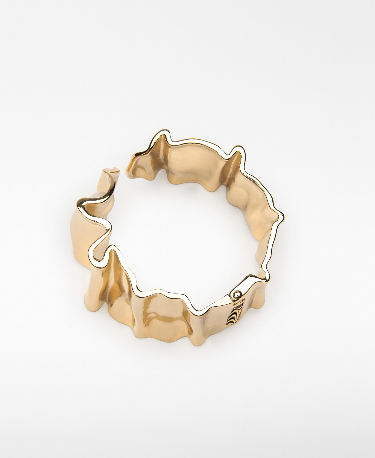 Pulsera metálica con perla mujer image number 1