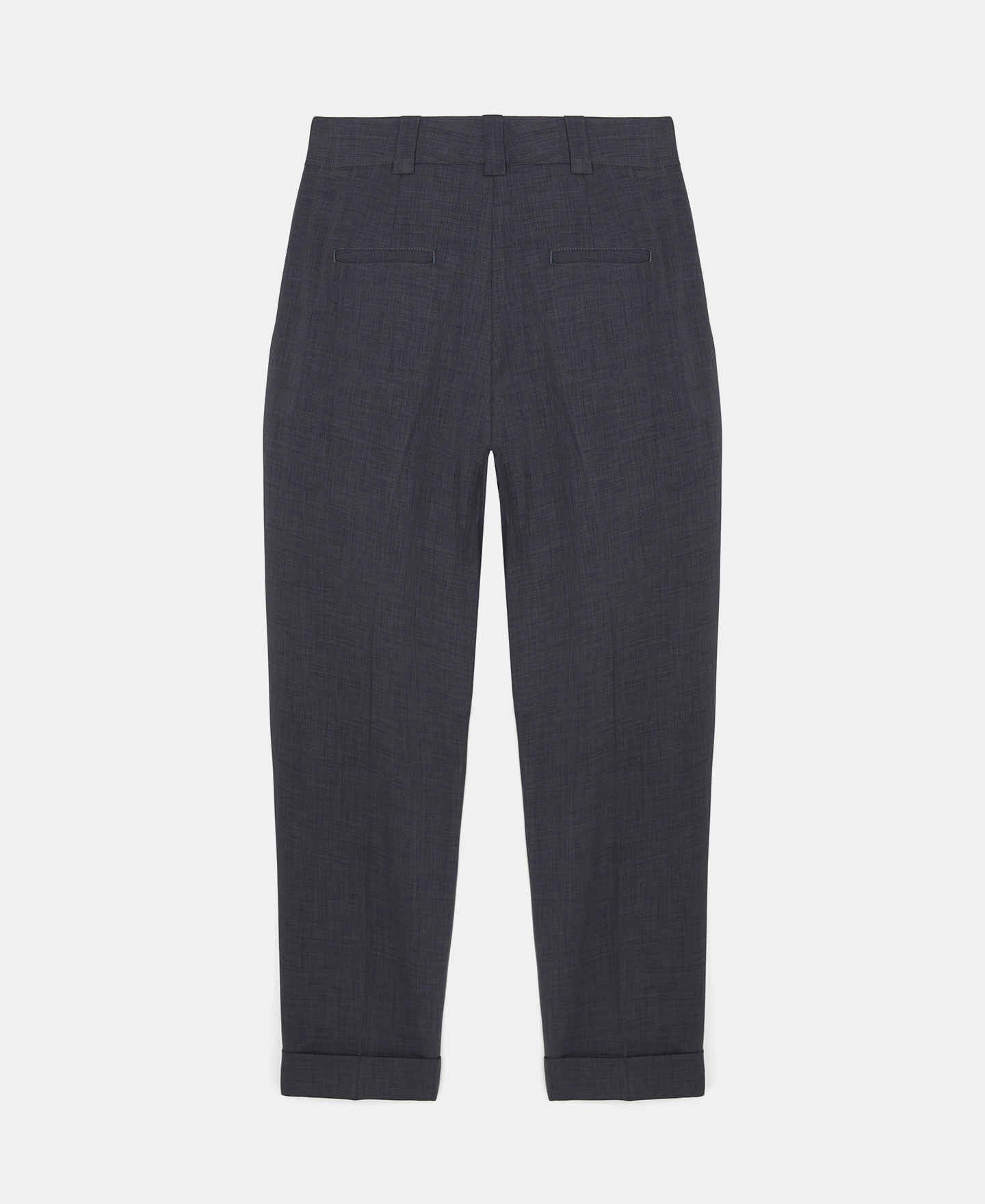 Banana fit pleated trousers image number 5