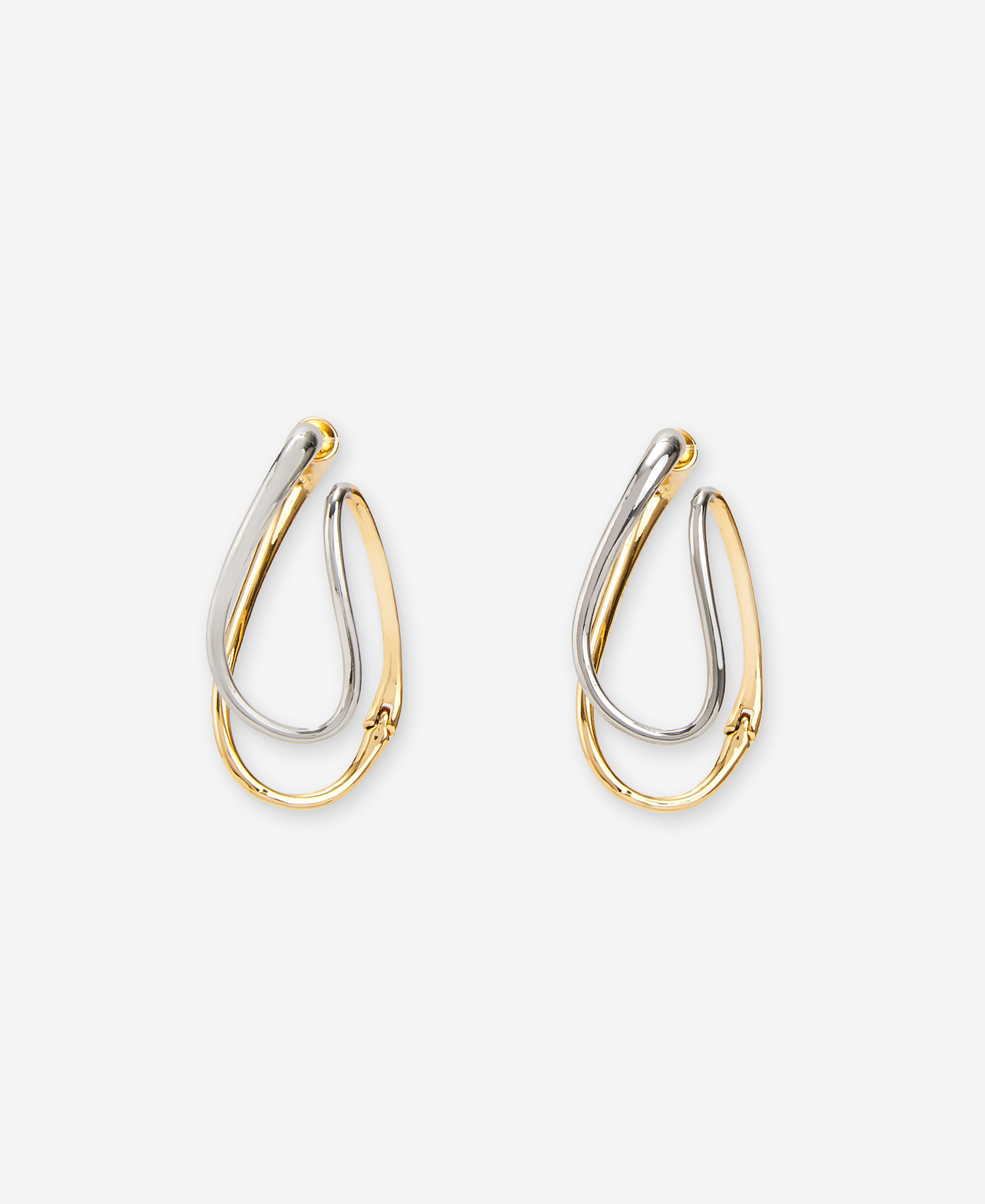 Two-colour lacquered earring image number 0