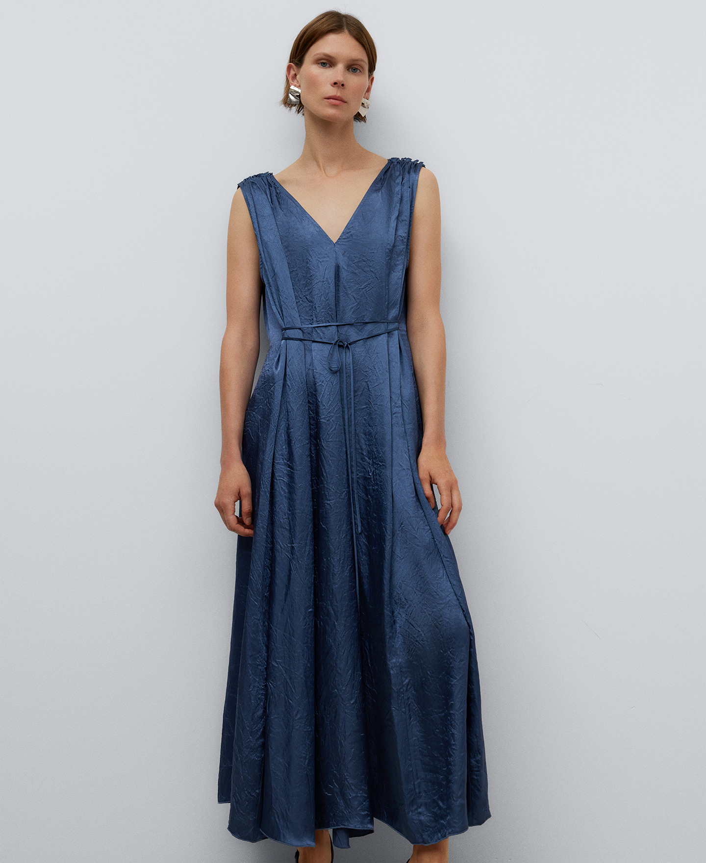 Blue midi dress woman AD UK