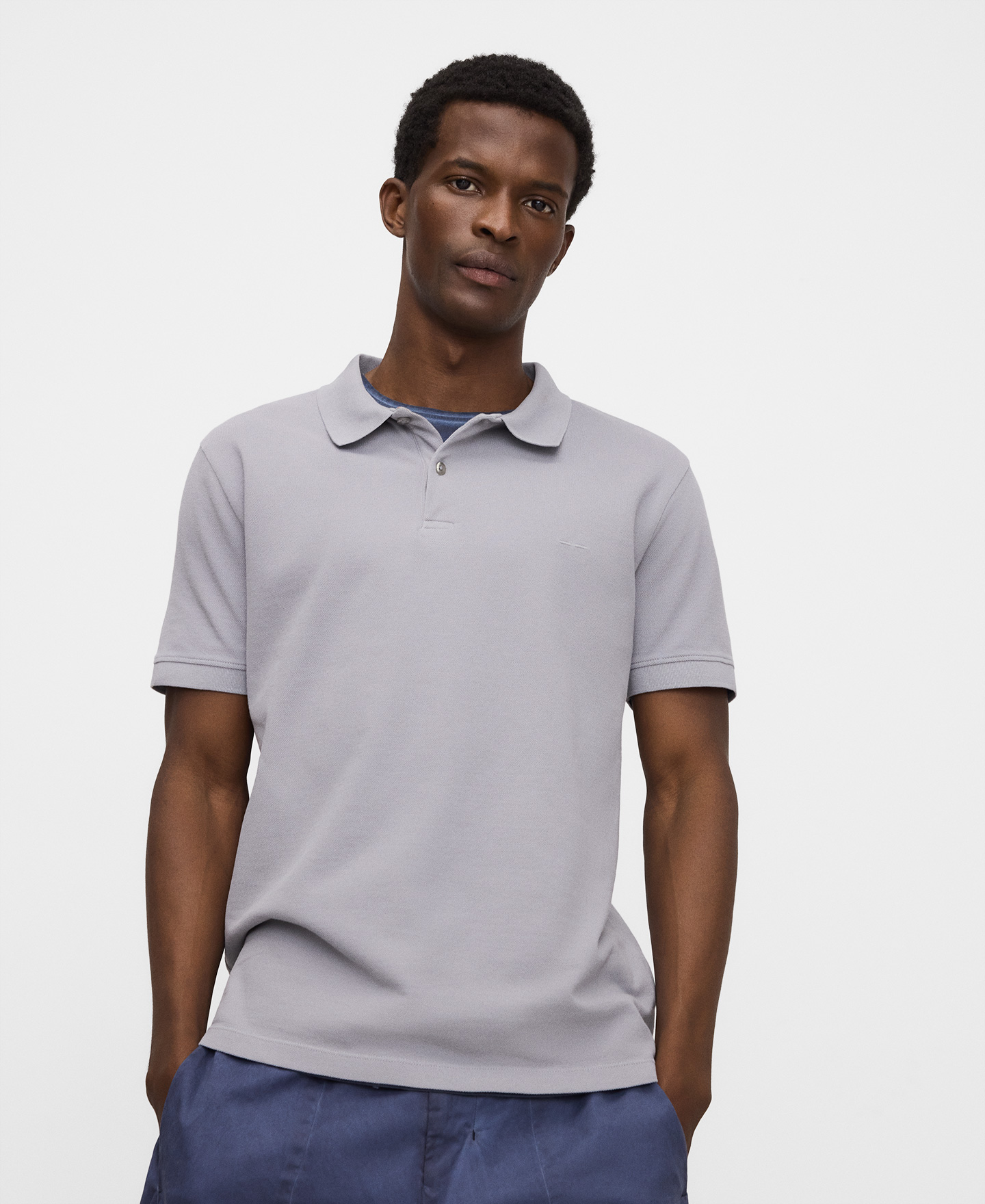 Regular fit organic cotton piqu&eacute; polo image number 0