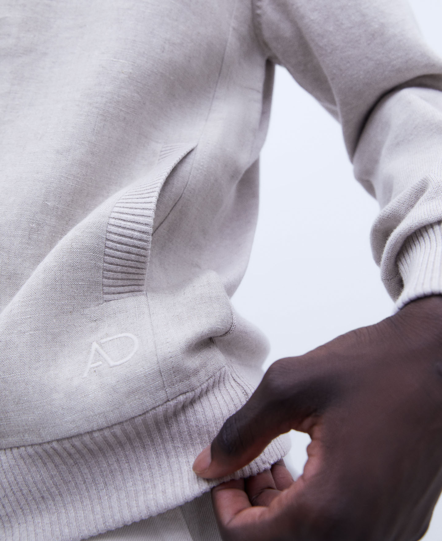 European linen cardigan image number 3