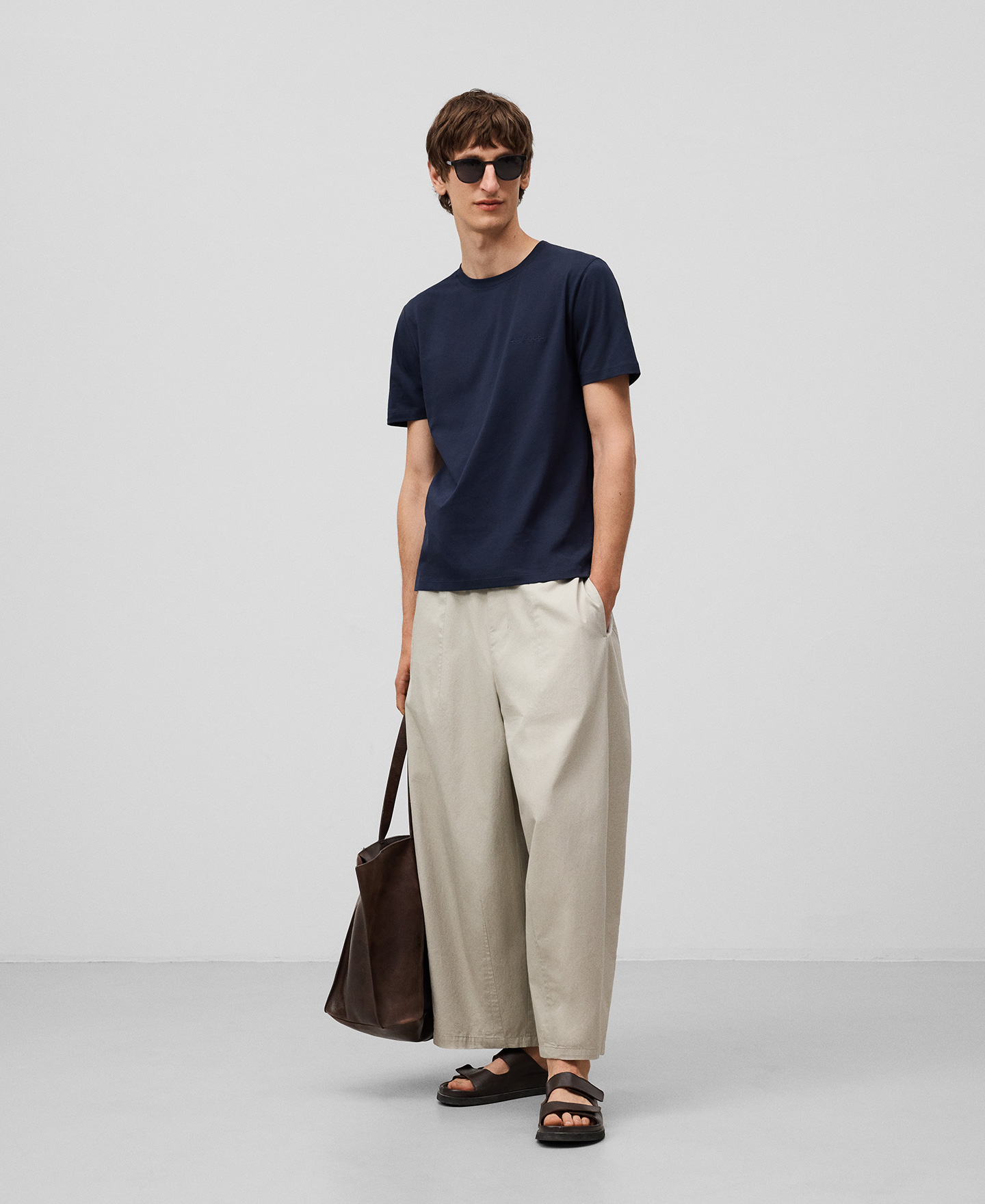 Regular fit cotton T-shirt man image number 1