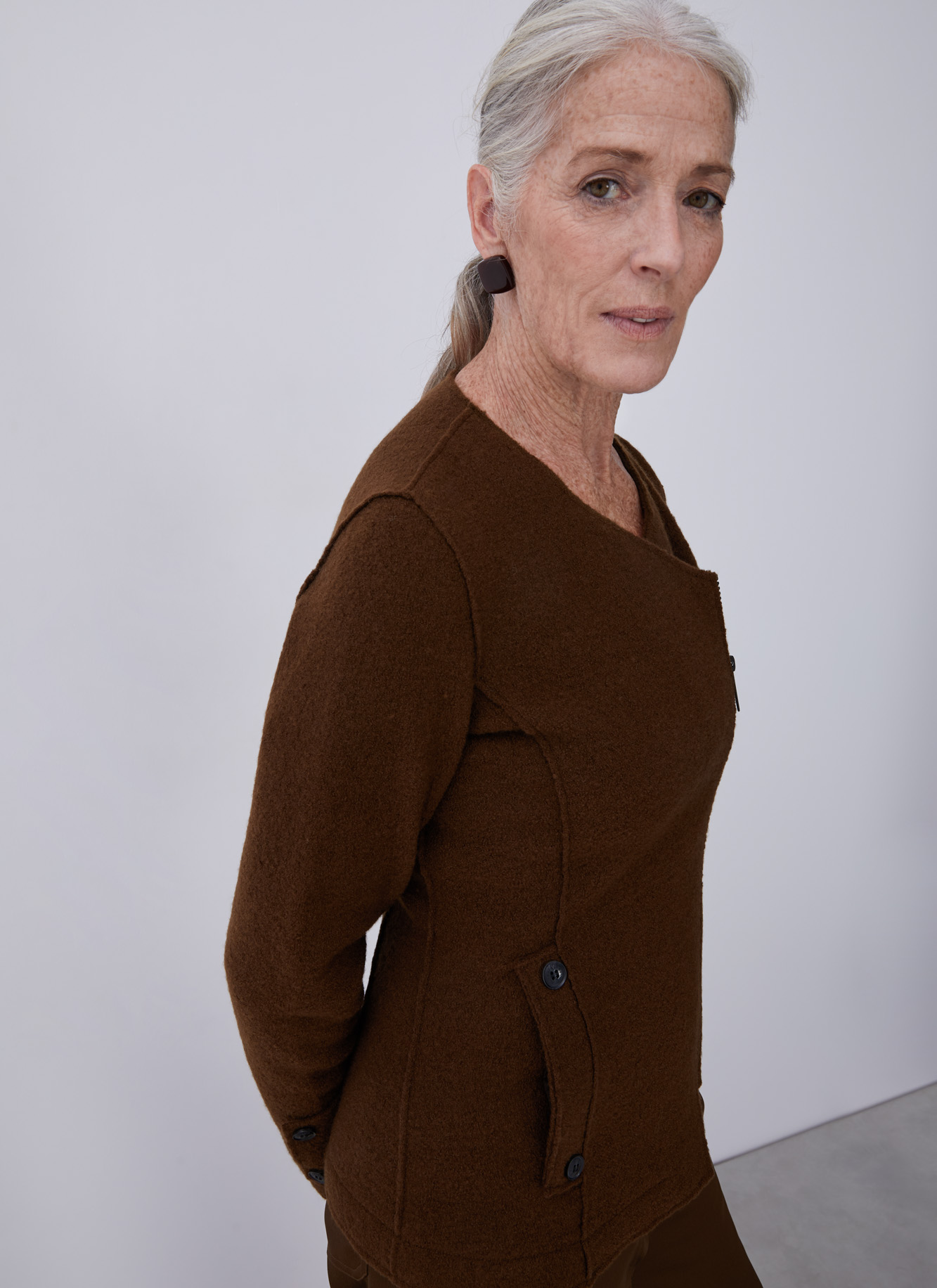 Merino boiled wool jacket image number 4