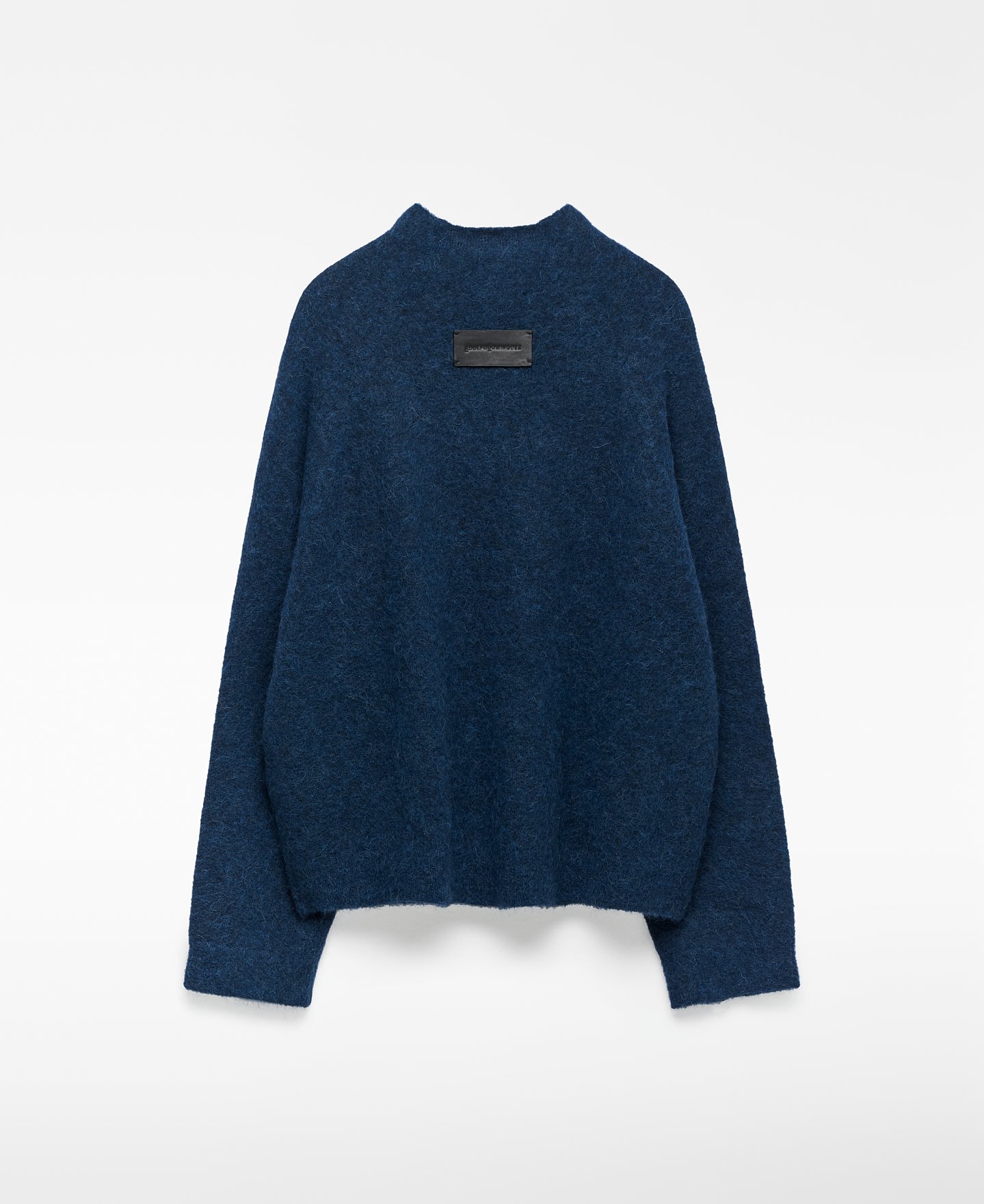 Jersey punto cuello chimenea mujer image number 1
