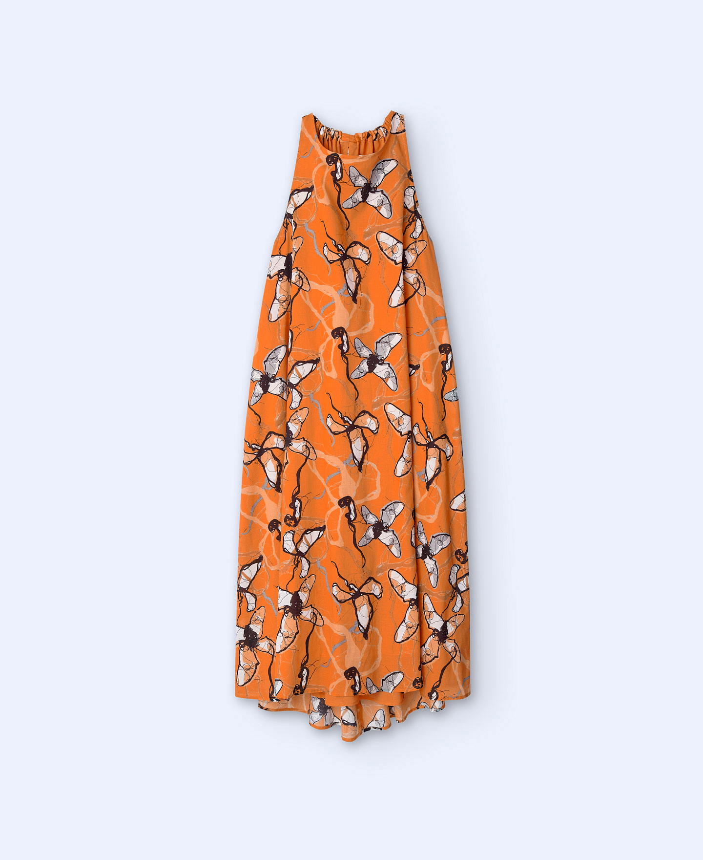 Vestido cuello halter en algodón image number 4