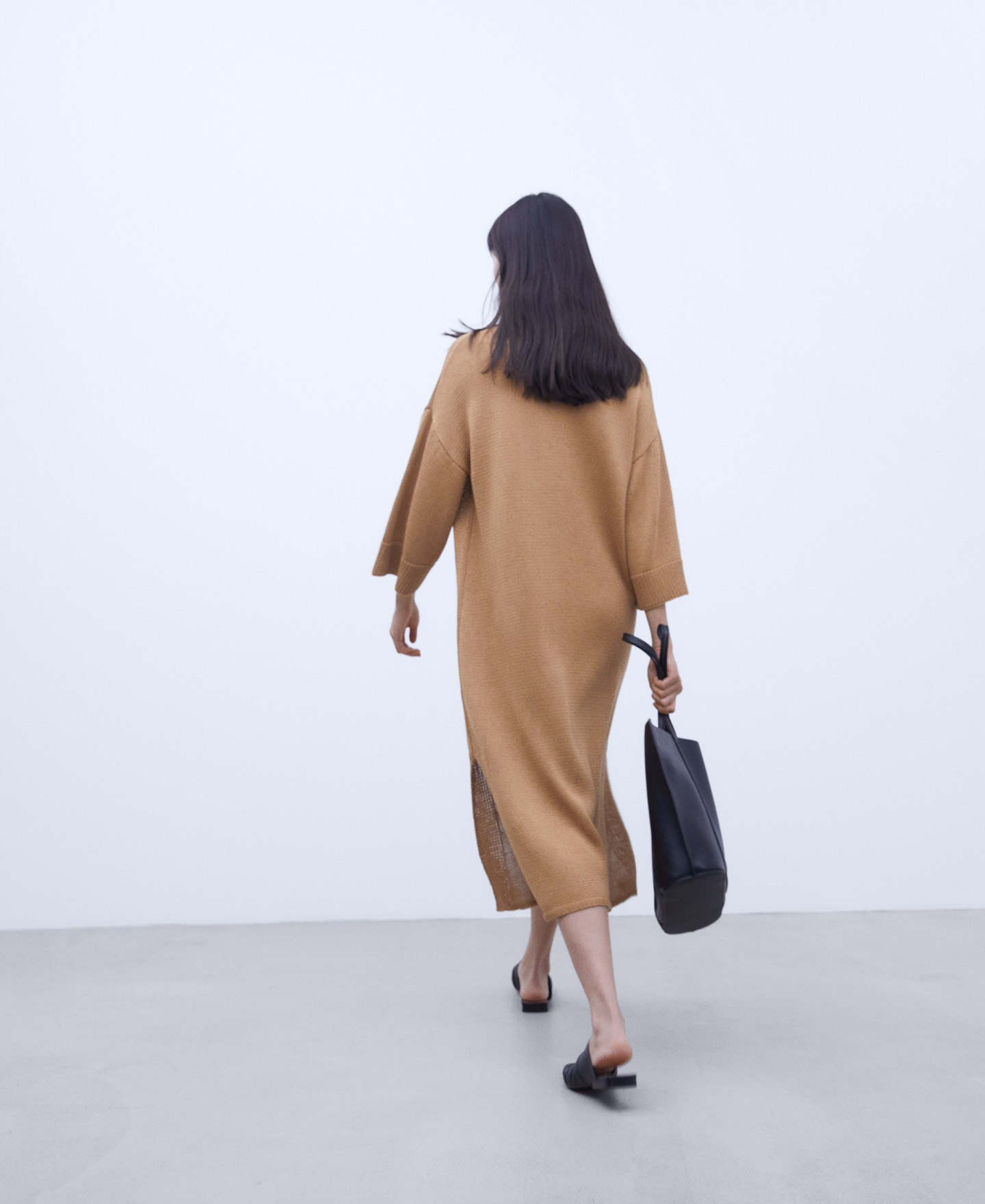 Perkins collar midi dress image number 2
