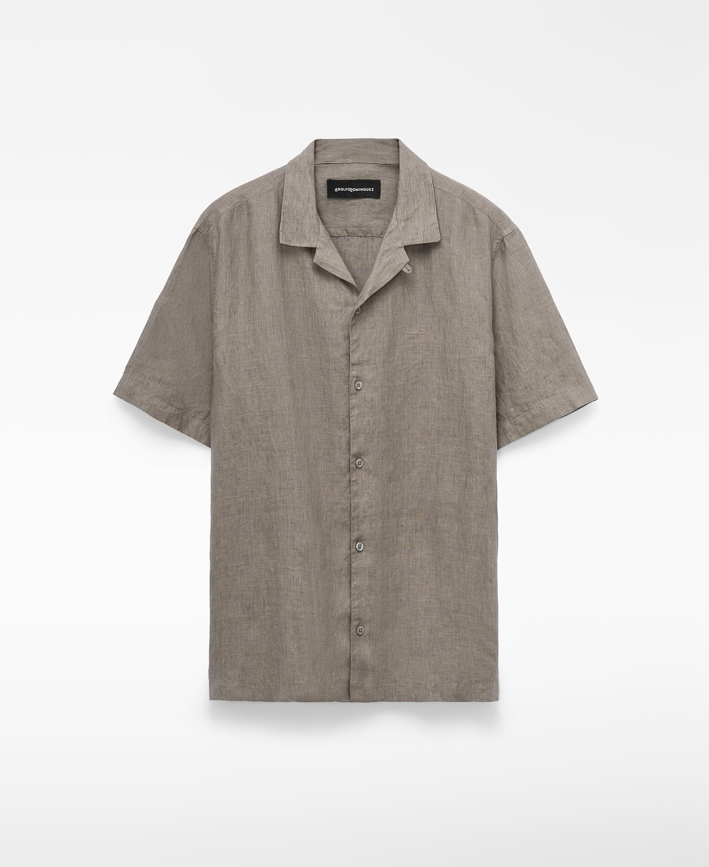 Linen bowling collar shirt image number 0