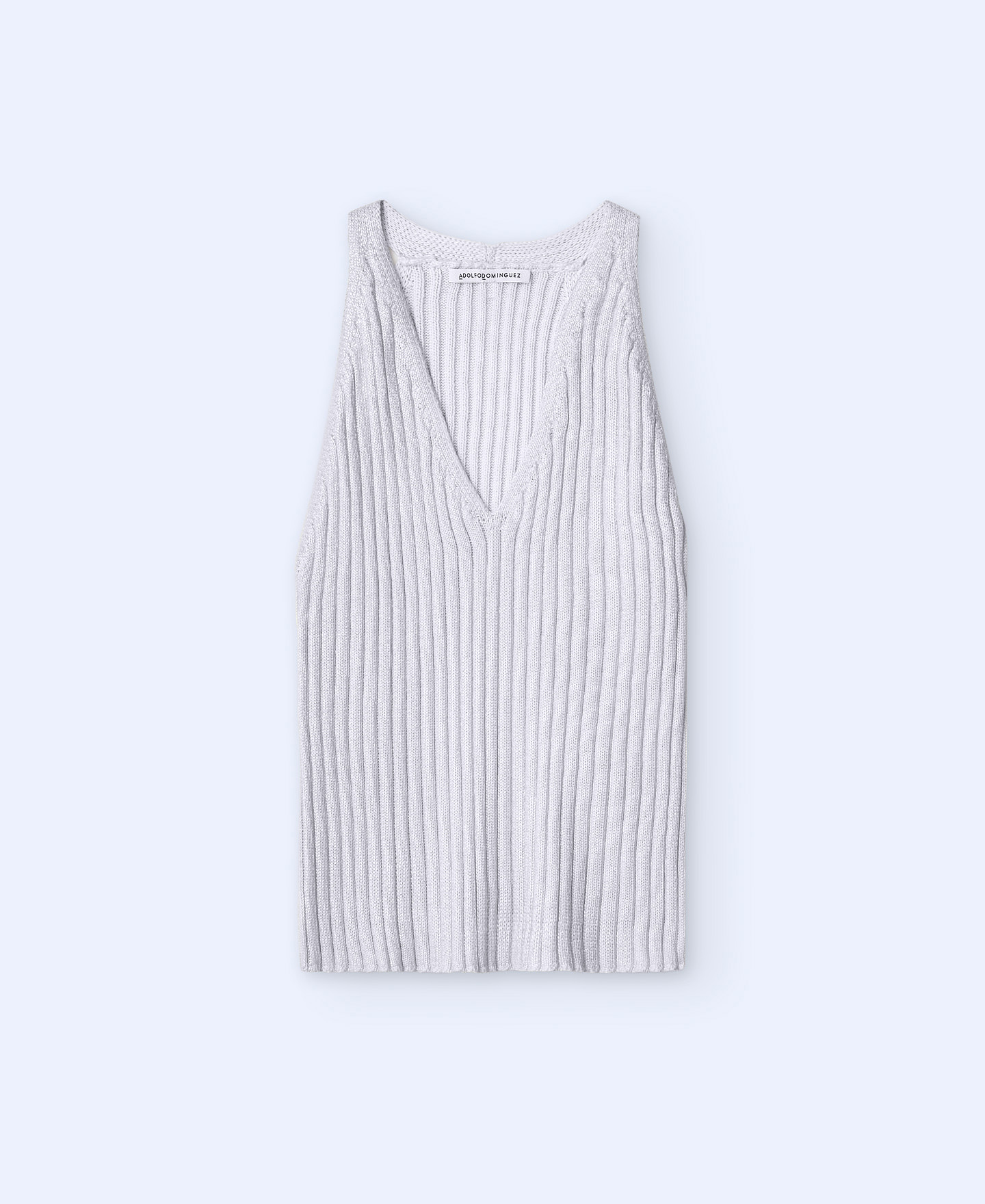 Knitted halterneck top image number 4