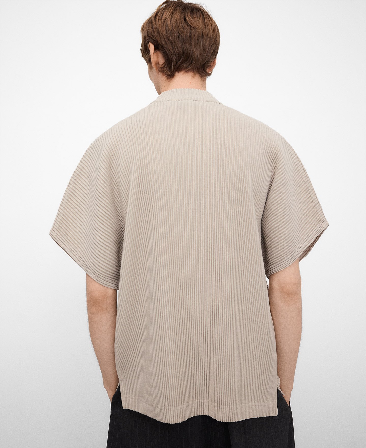 Camiseta crinkle cremallera image number 2