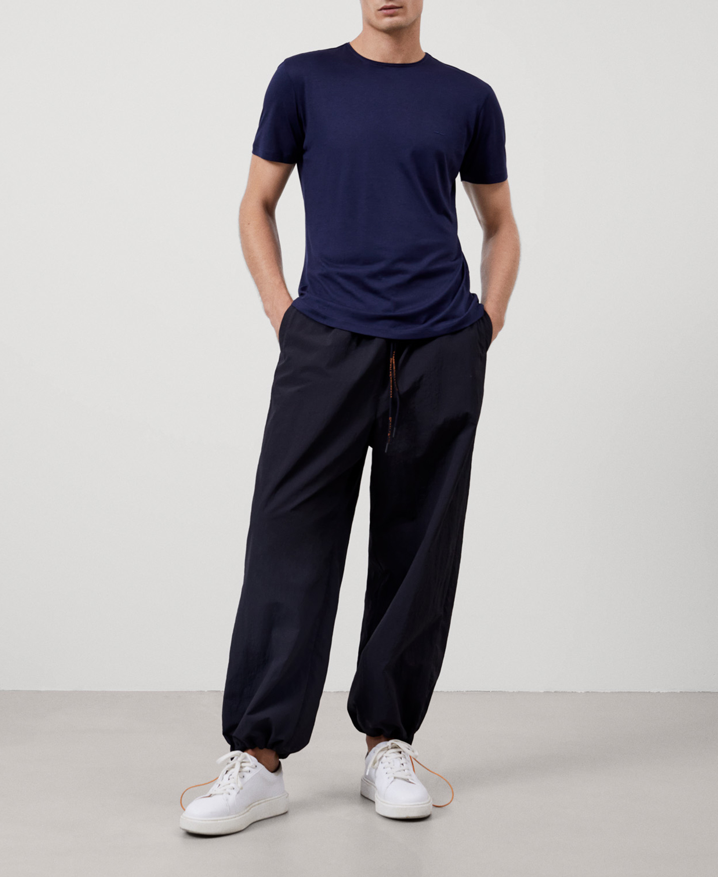 Lyocell crew neck t-shirt image number 1