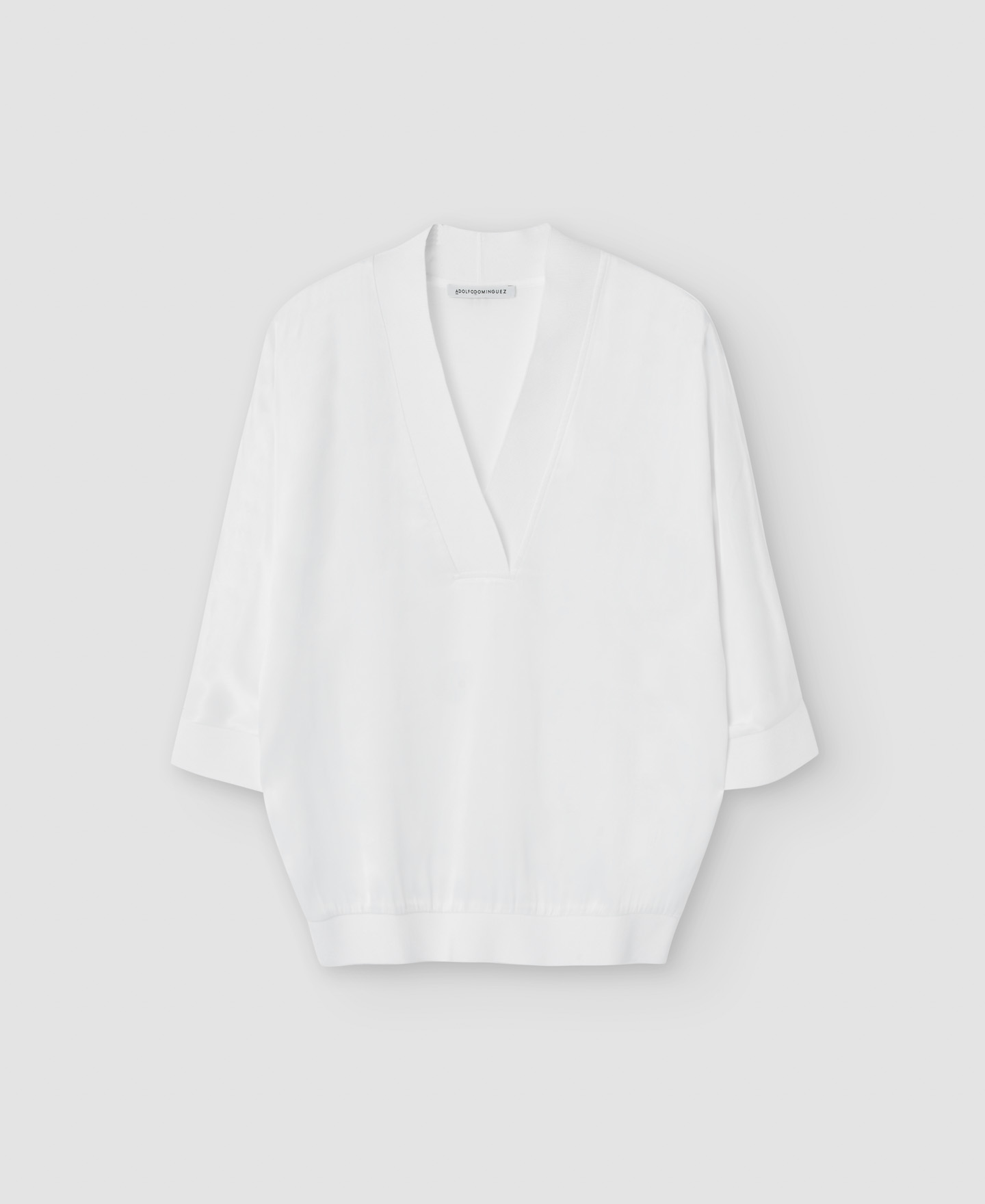 Viscose V-neckline blouse image number 4