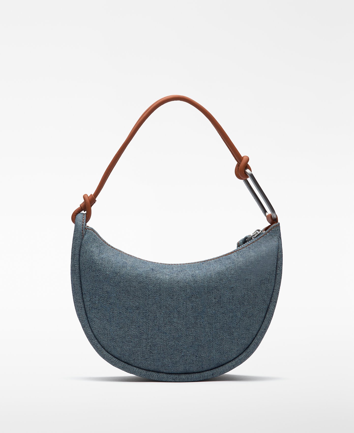 Luna denim shoulder bag woman image number 1