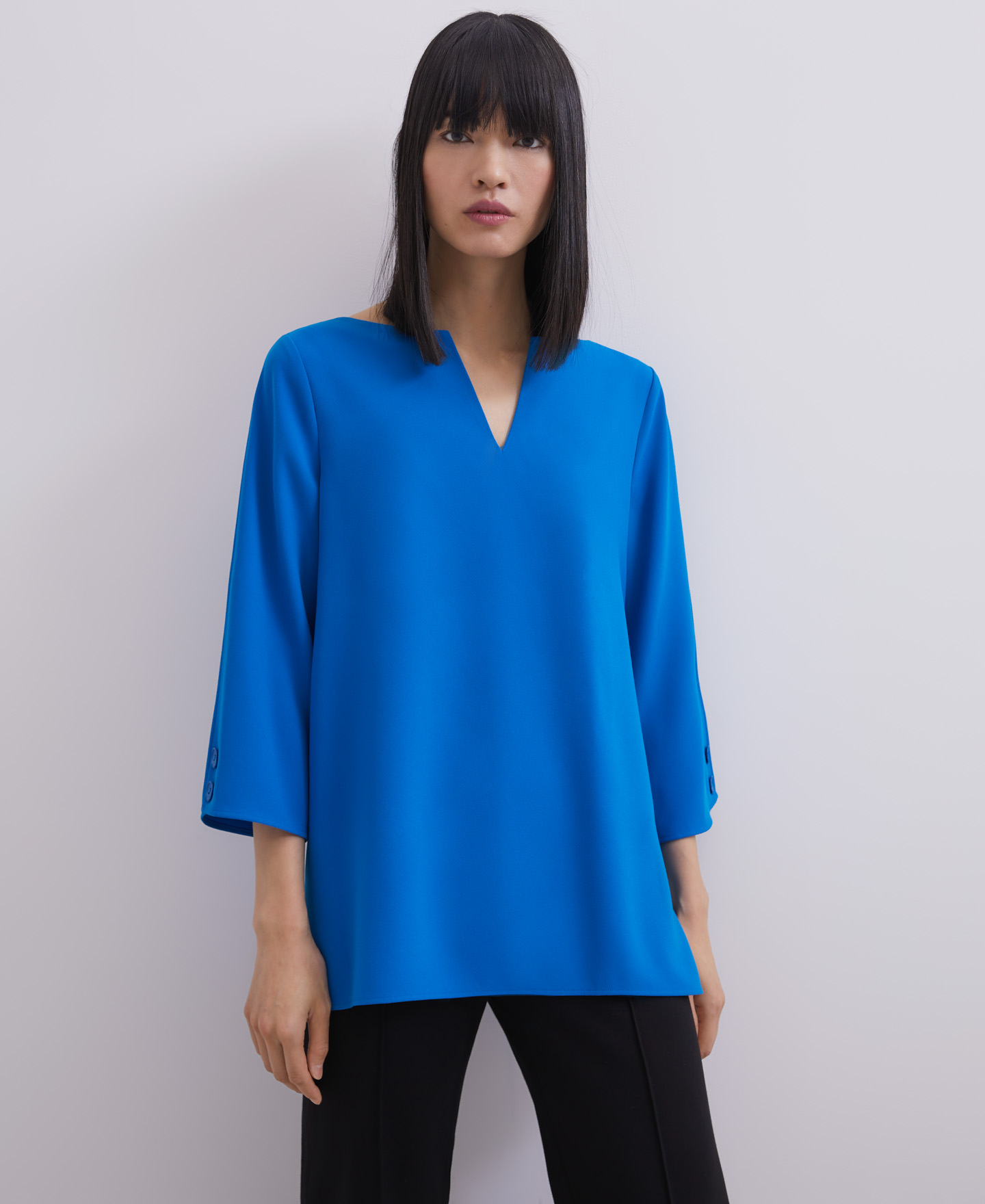 Top with geometric neckline image number 0