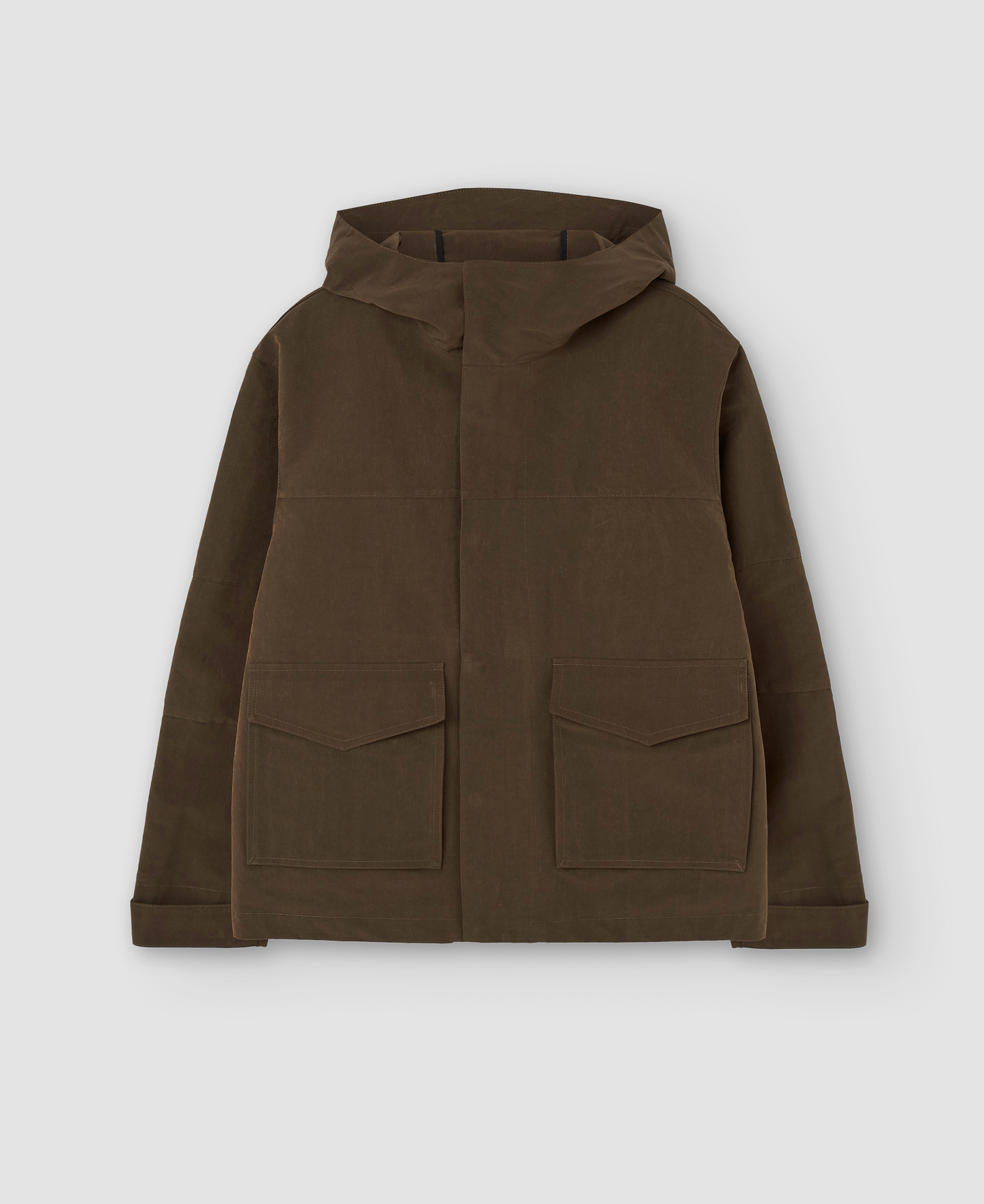 Recycled polyester short parka image number 6