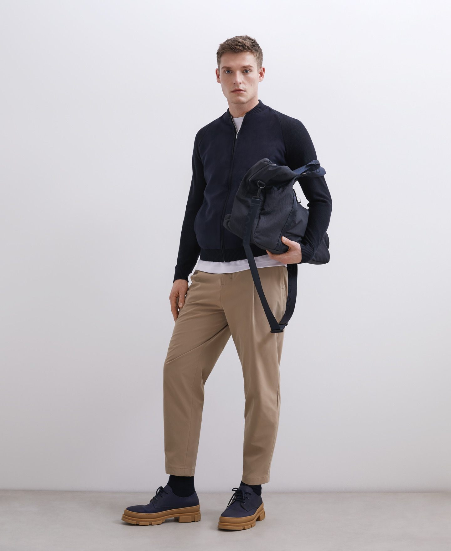 Varsity cardigan with zip closure image number 3