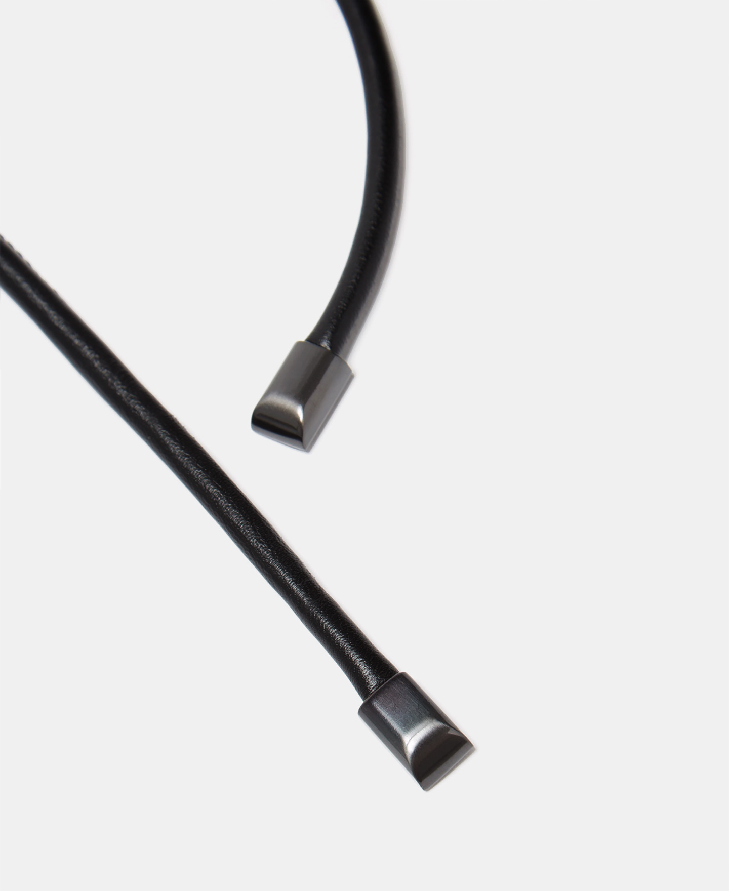 Logo leather tubular belt image number 2