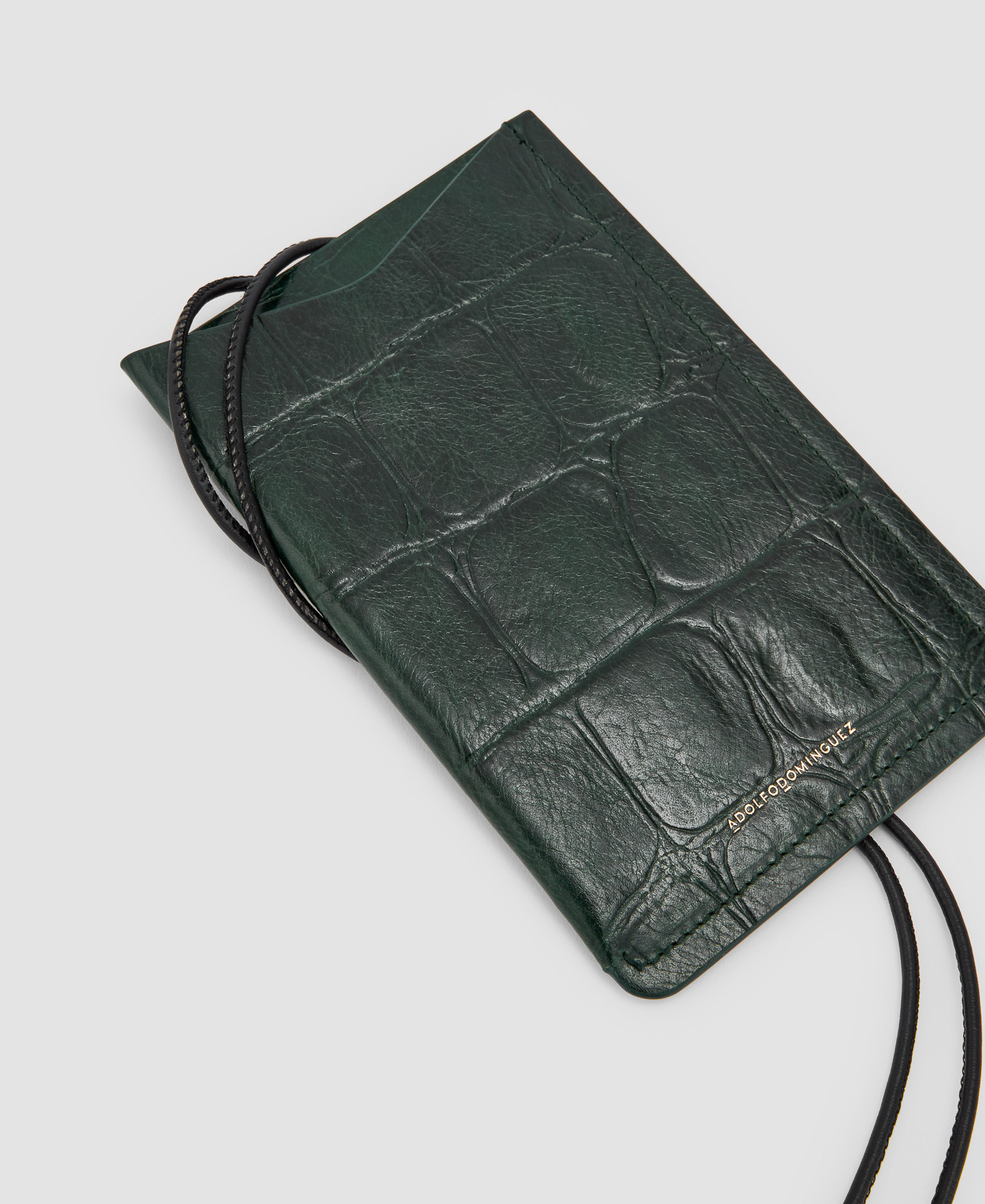 Mobile phone holder in coco leather image number 1