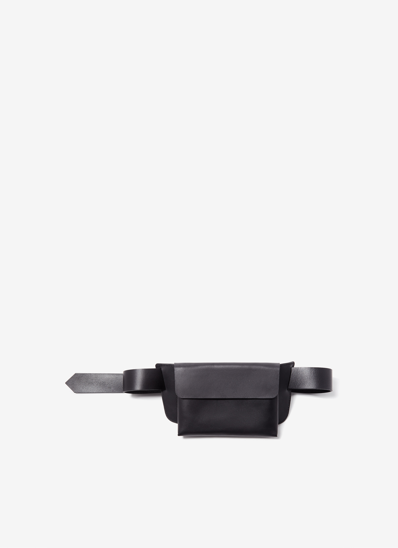 Removable bovine leather waist bag image number 1