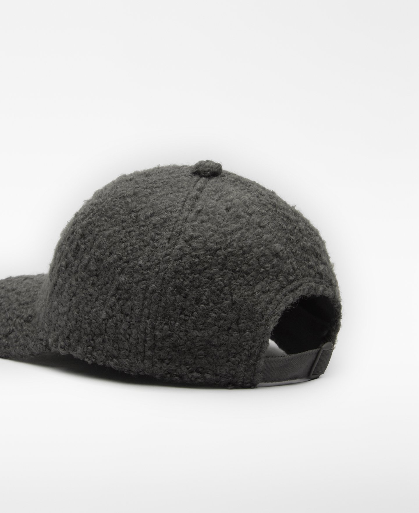 Embroidered logo textured cap woman image number 2