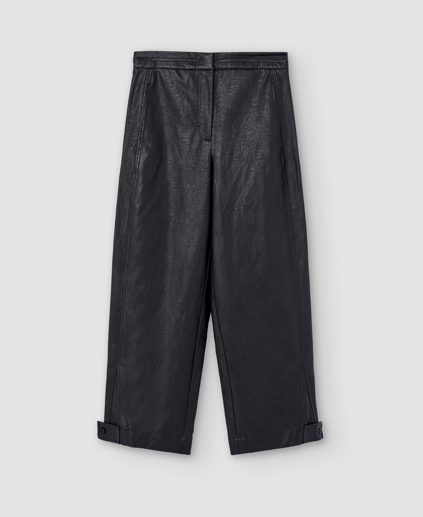 Viscose wide ankle length trousers image number 4