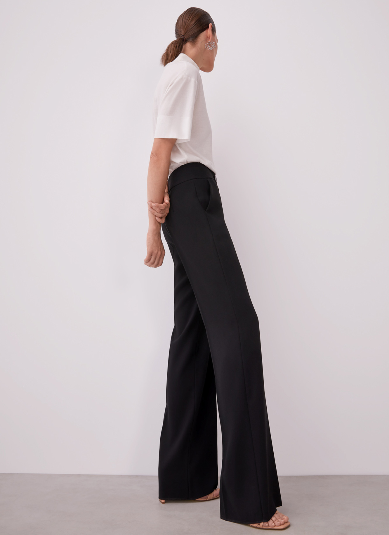 High-rise straight trousers image number 3