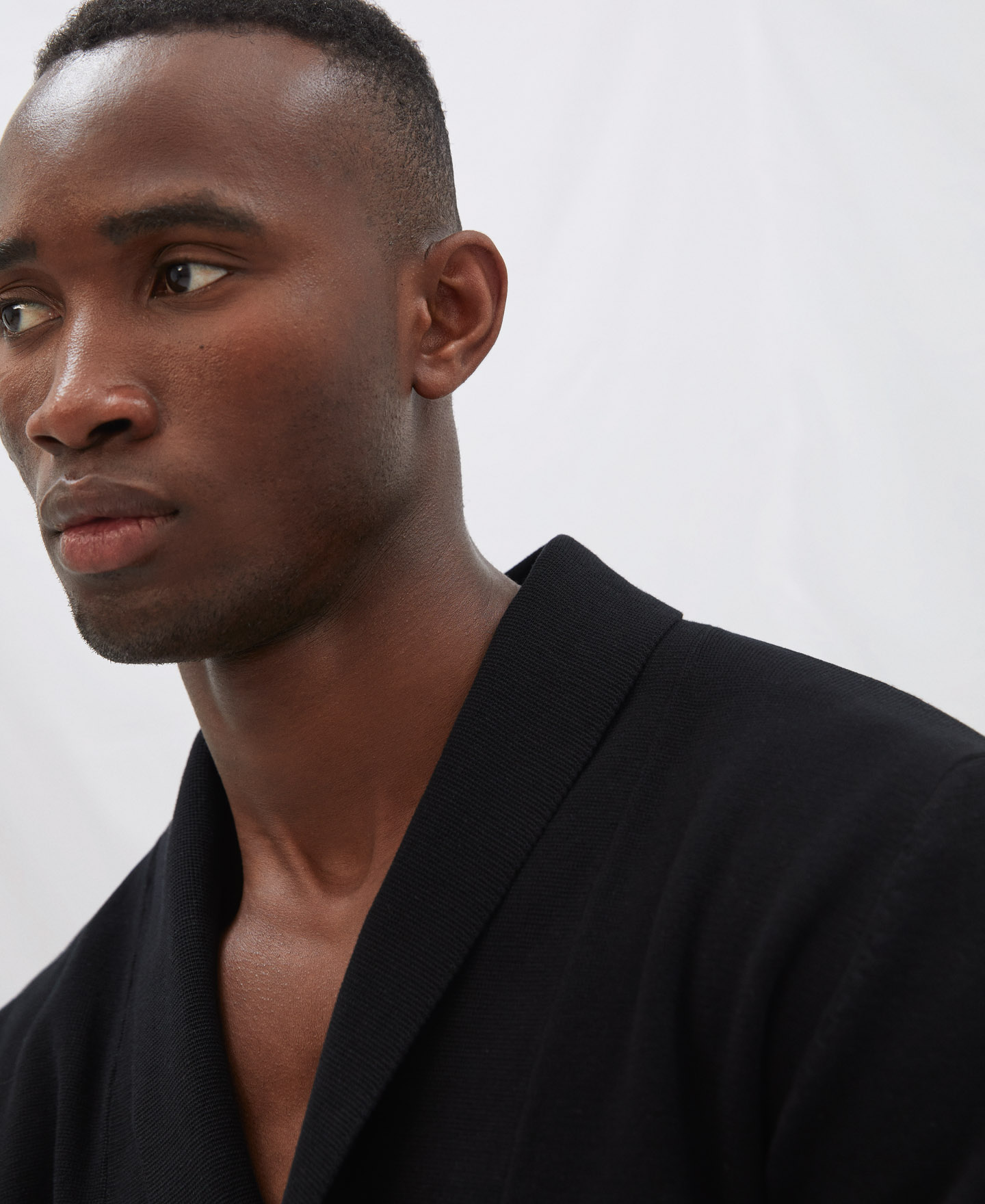Cotton knit blazer image number 3