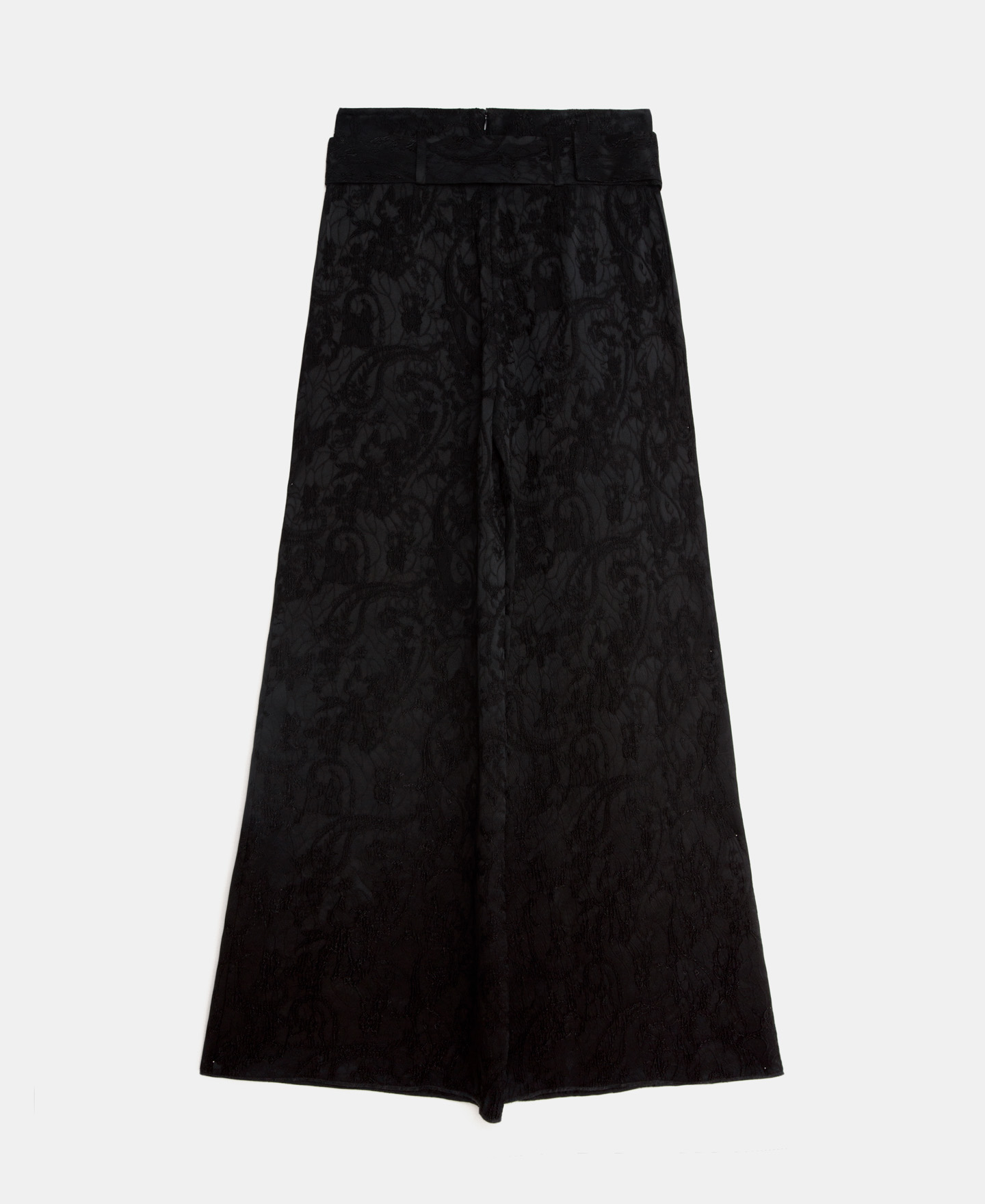 Jacquard palazzo trousers image number 5