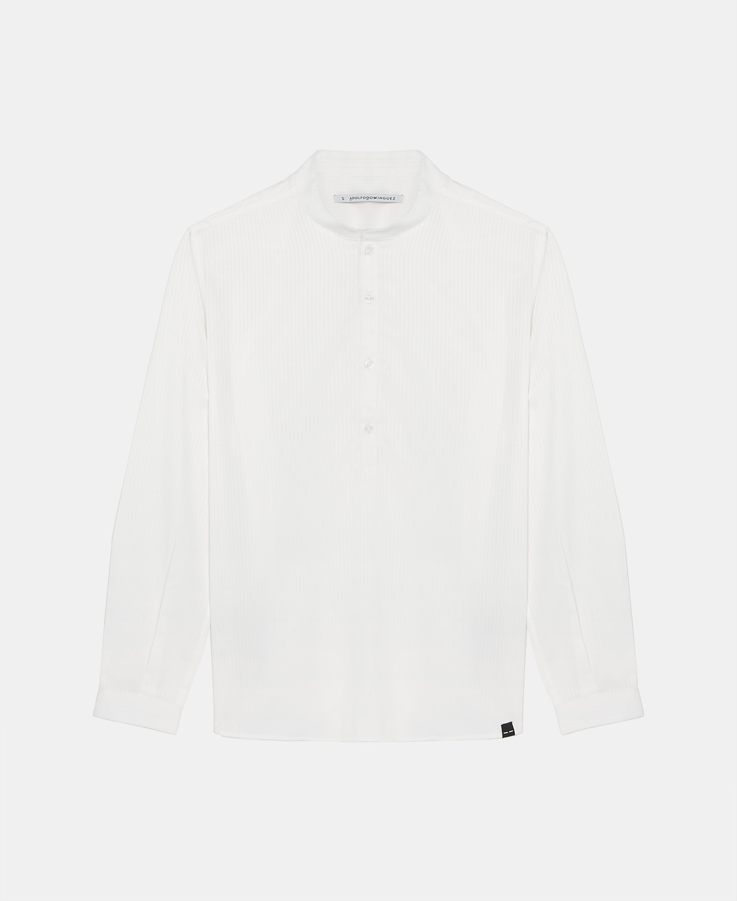 Cotton baker's collar shirt image number 4