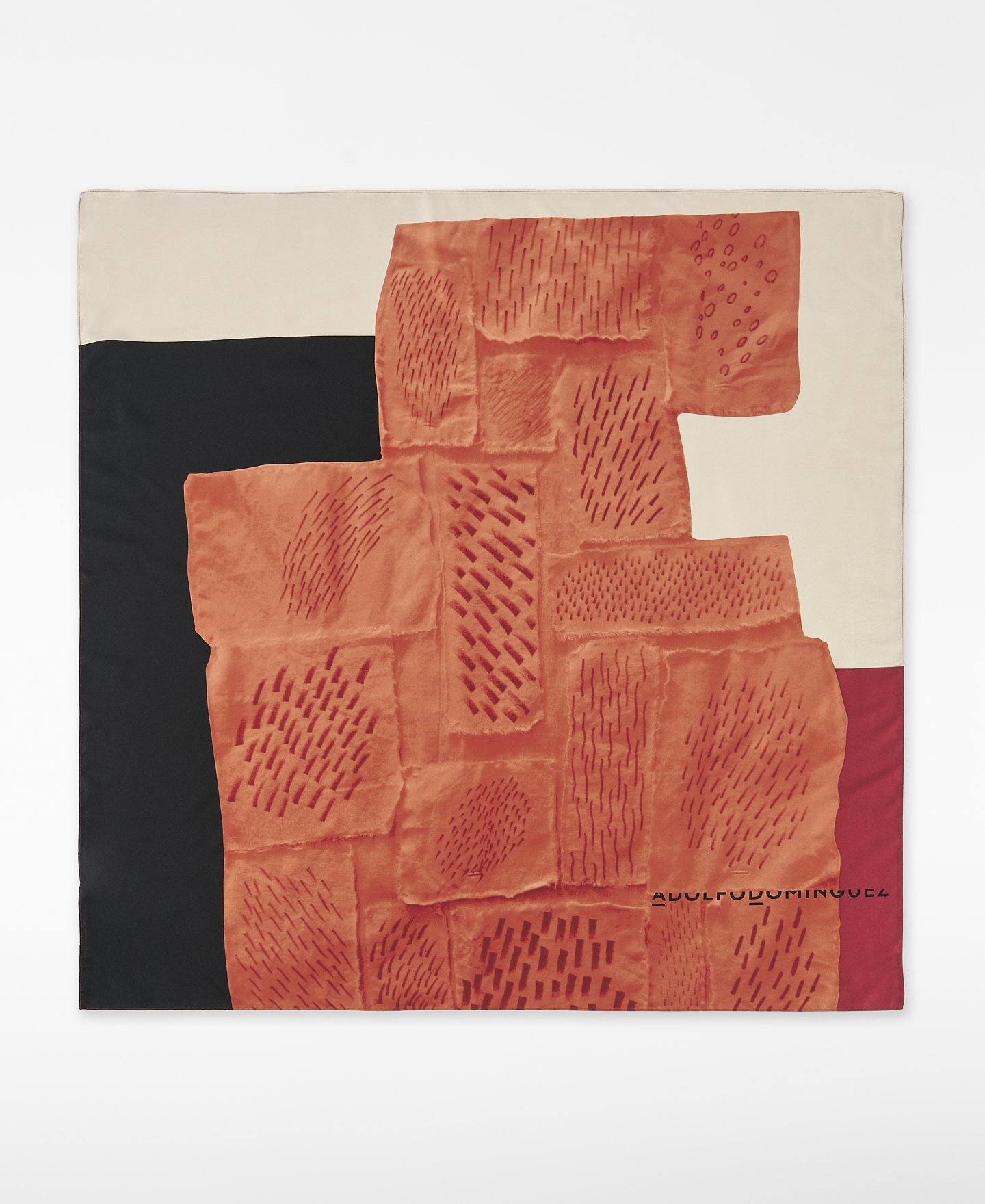 Printed square scarf woman image number 0
